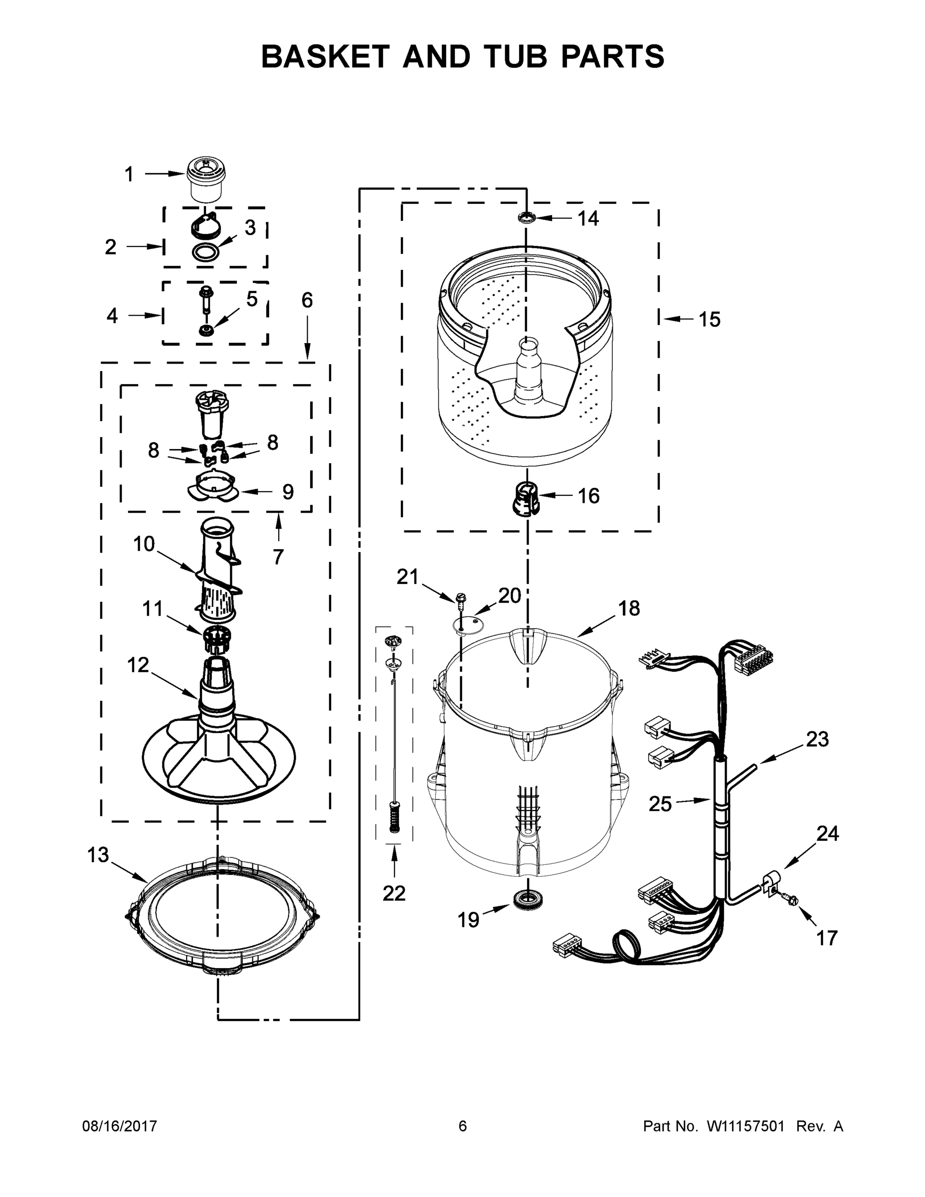 04 - BASKET AND TUB PARTS