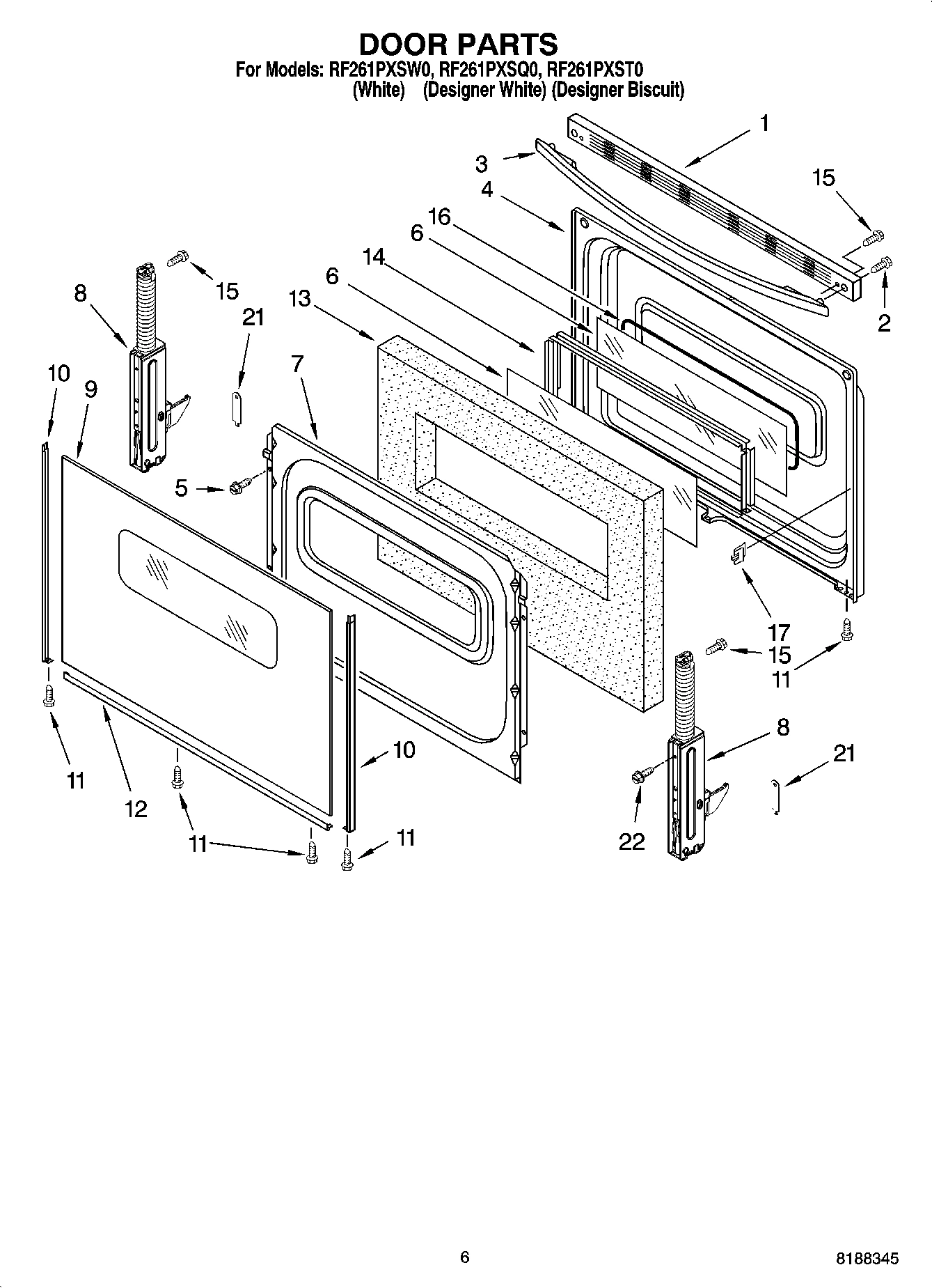 05 - DOOR PARTS, OPTIONAL PARTS (NOT INCLUDED)