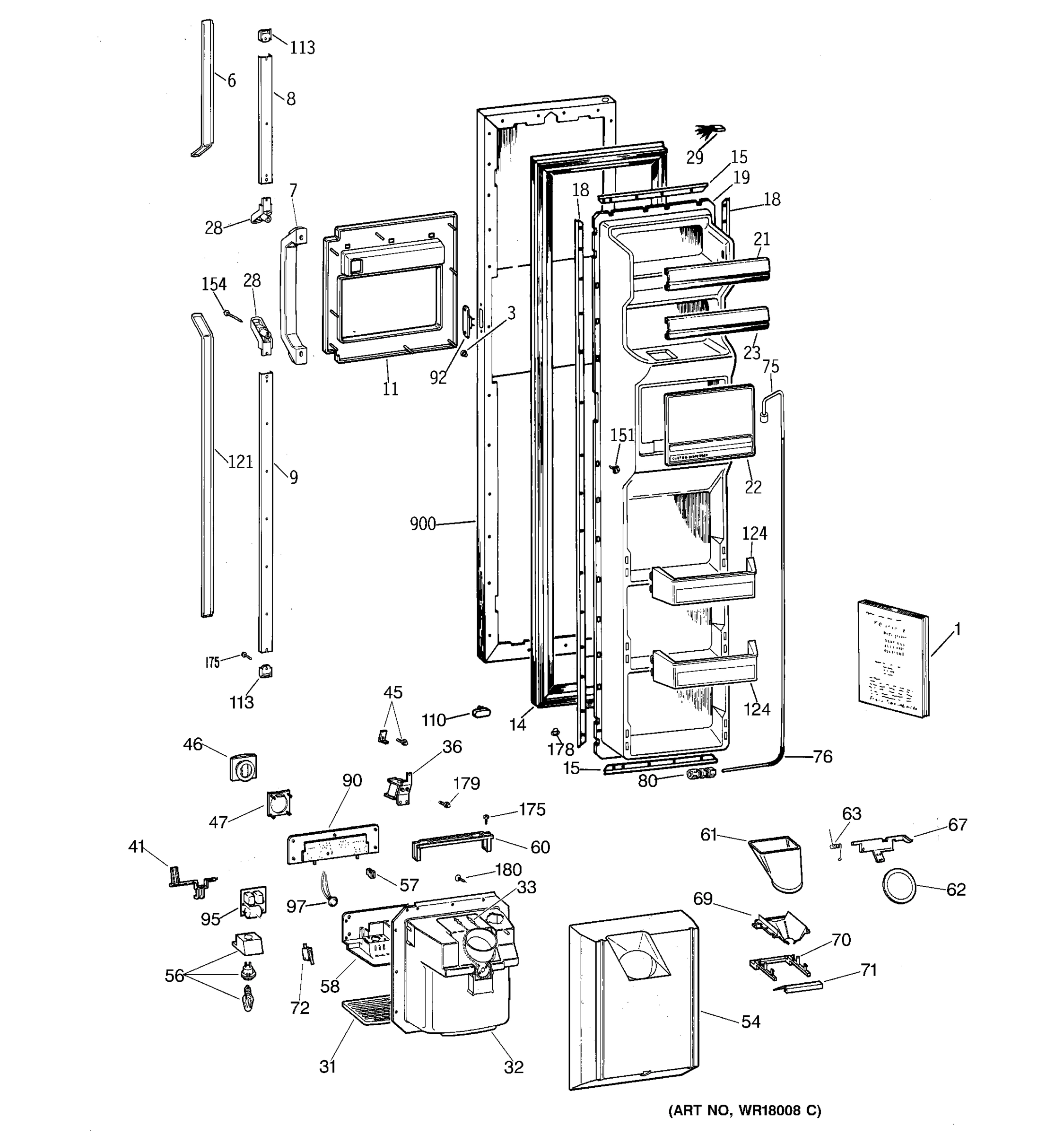 FREEZER DOOR