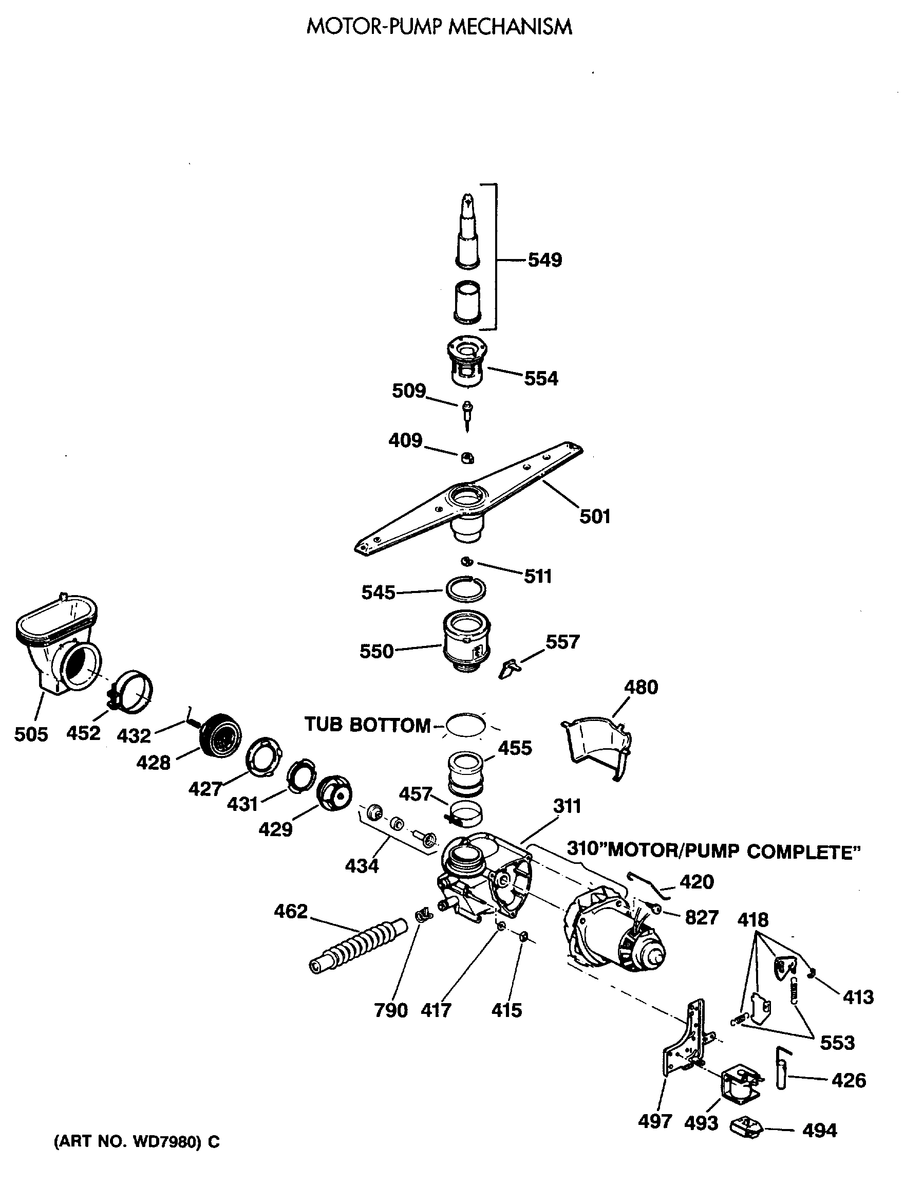 MOTOR-PUMP MECHANISM