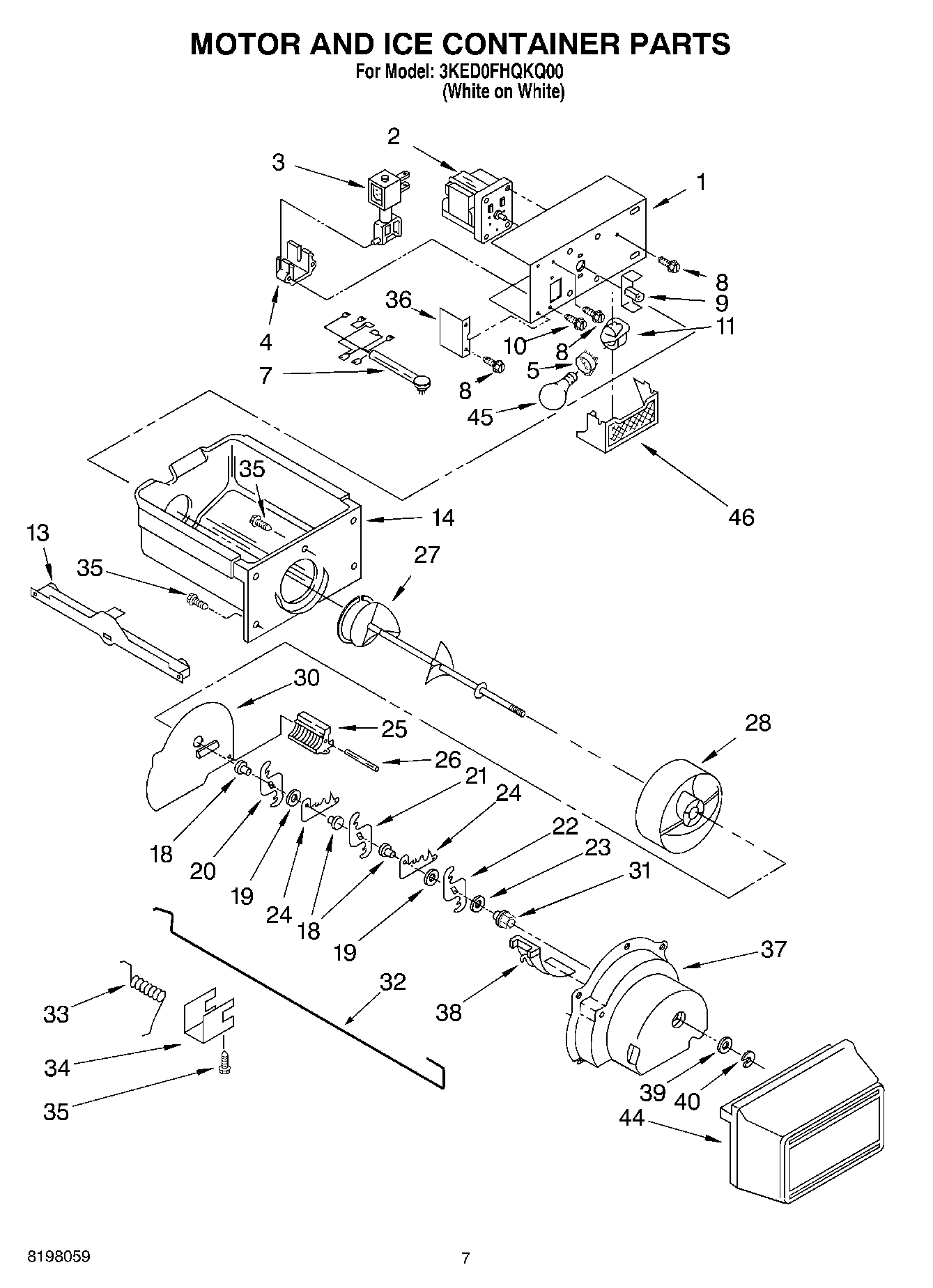 04 - MOTOR AND ICE CONTAINER
