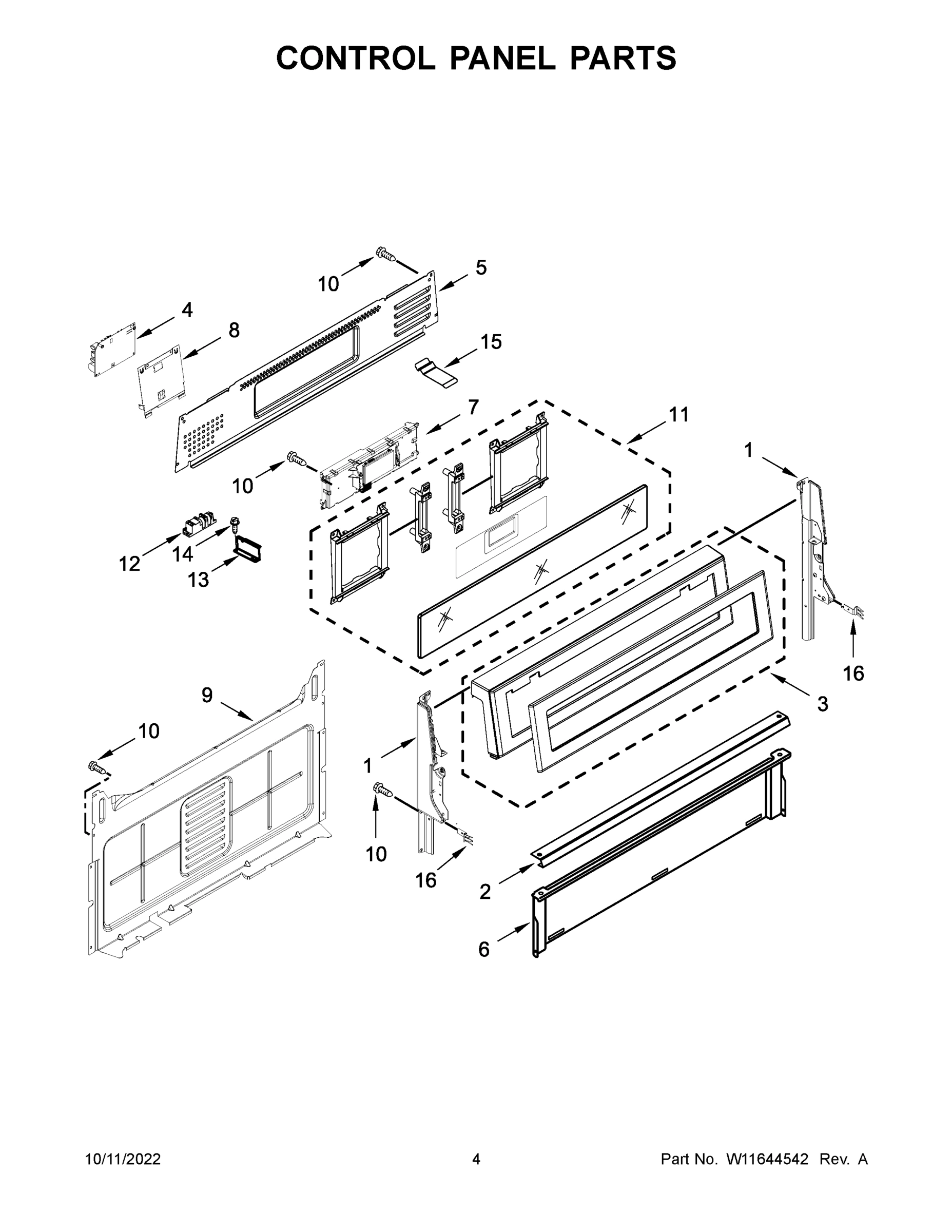 03 - CONTROL PANEL PARTS