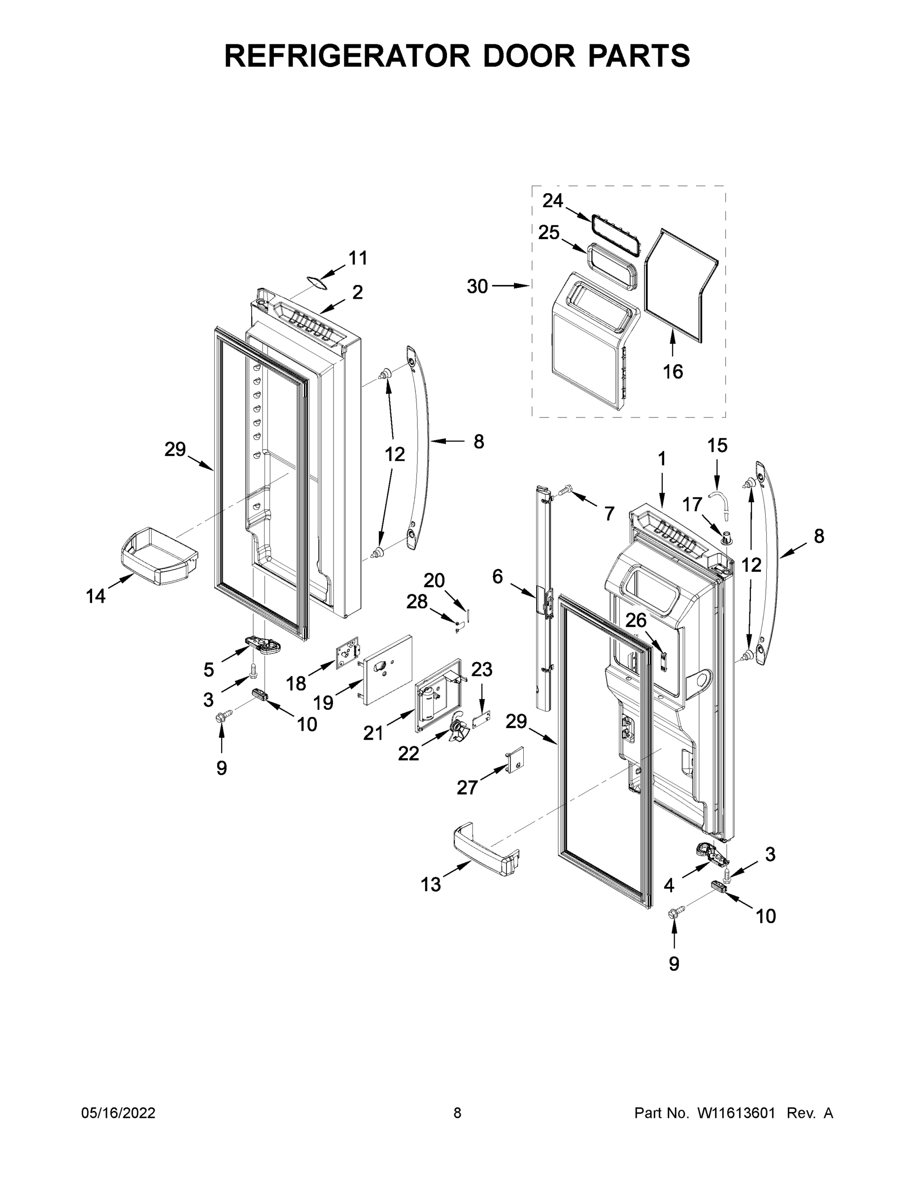 05 - REFRIGERATOR DOOR PARTS
