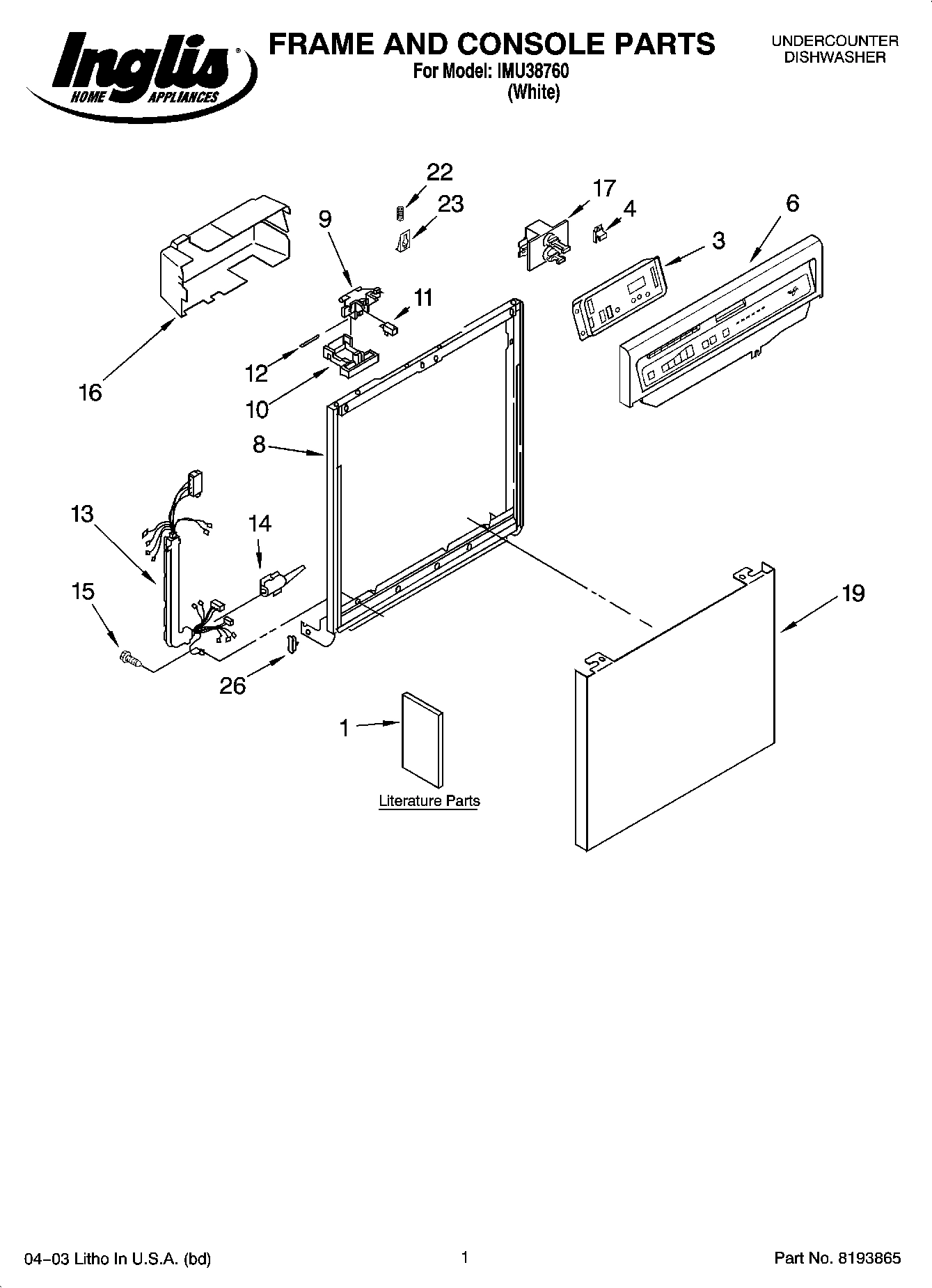 01 - FRAME AND CONSOLE PARTS