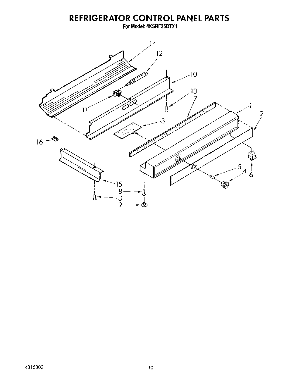 06 - REFRIGERATOR CONTROL PANEL