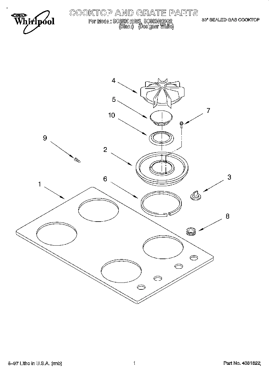 01 - COOKTOP AND GRATE