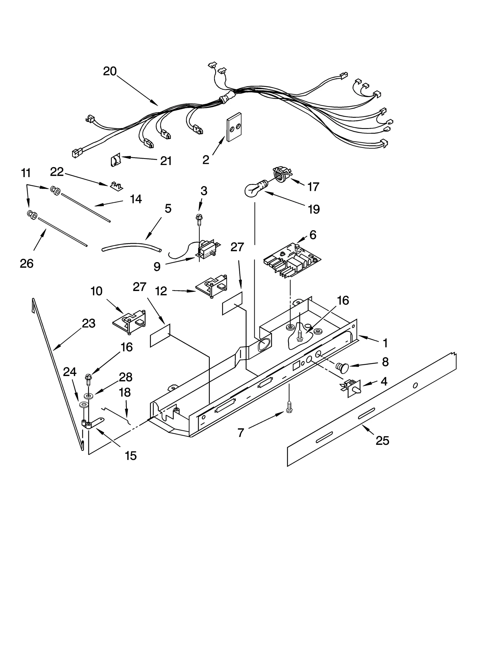 CONTROL PARTS, OPTIONAL PARTS (NOT INCLUDED)