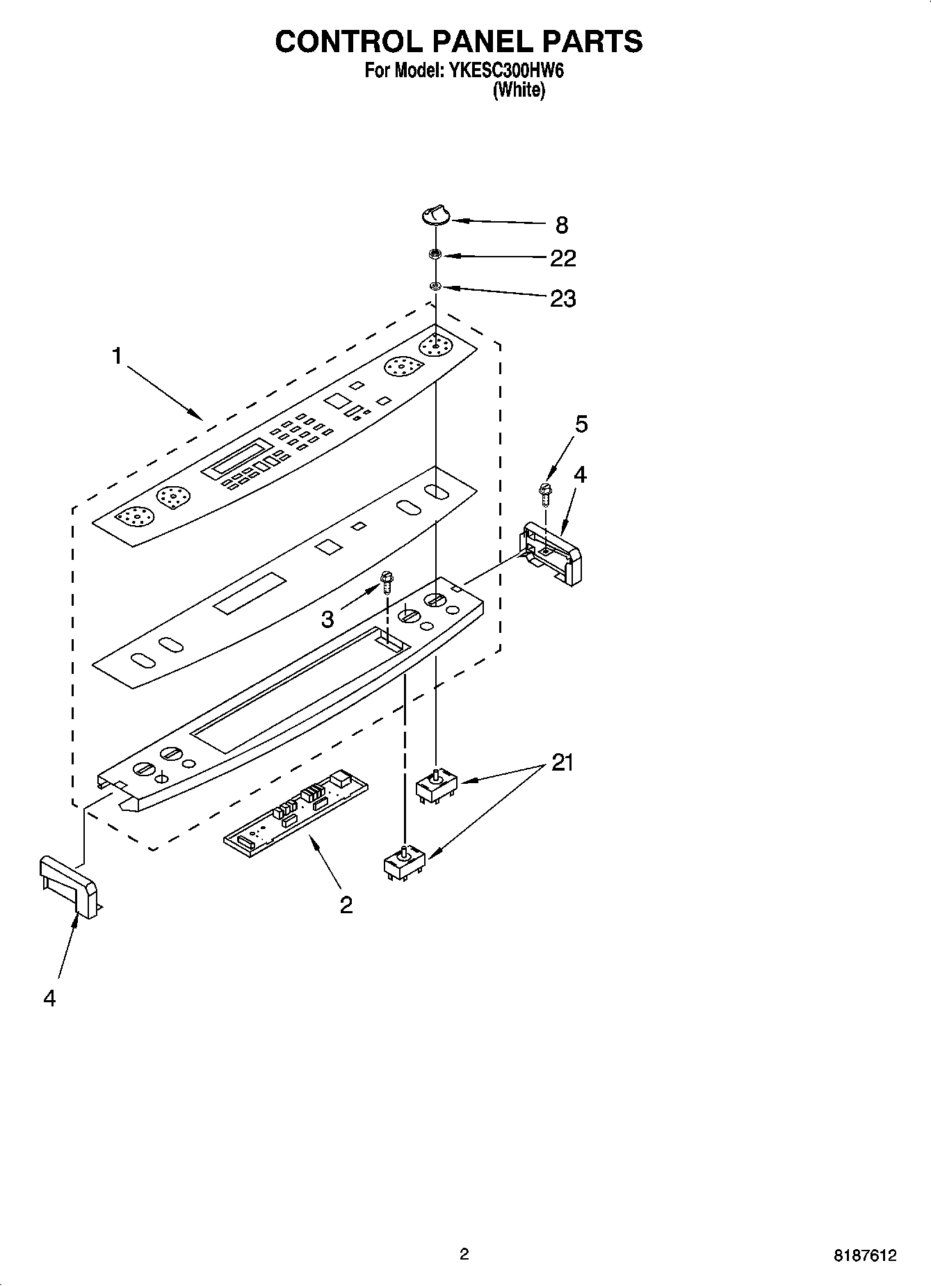 02 - CONTROL PANEL PARTS