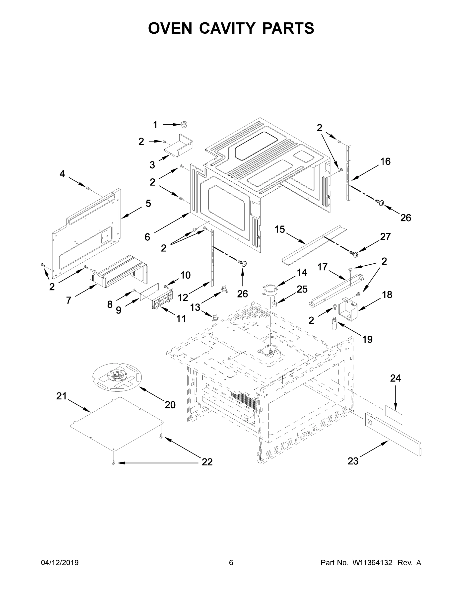 04 - OVEN CAVITY PARTS