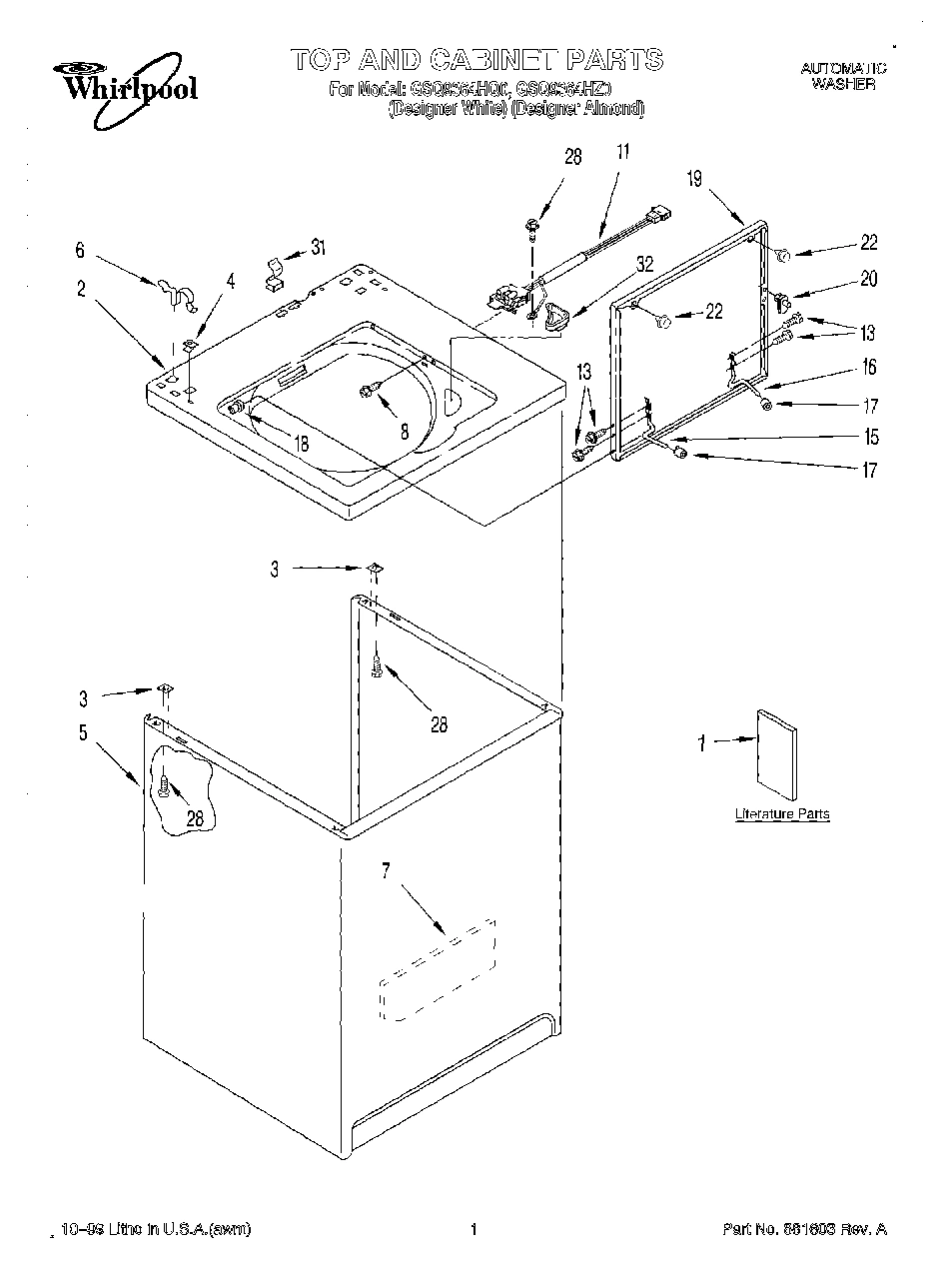 01 - TOP AND CABINET, LITERATURE