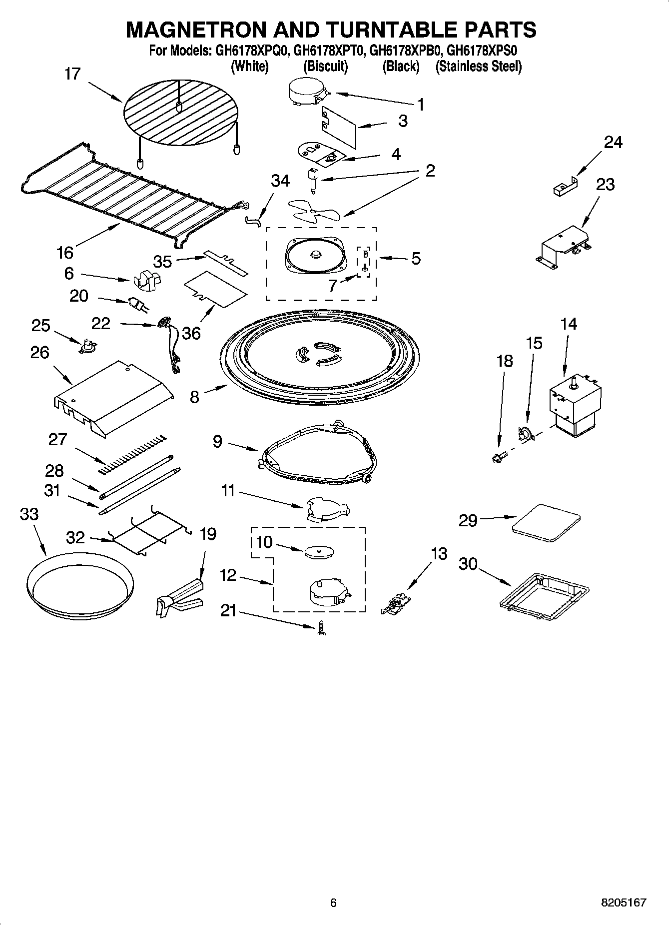 05 - MAGNETRON AND TURNTABLE PARTS