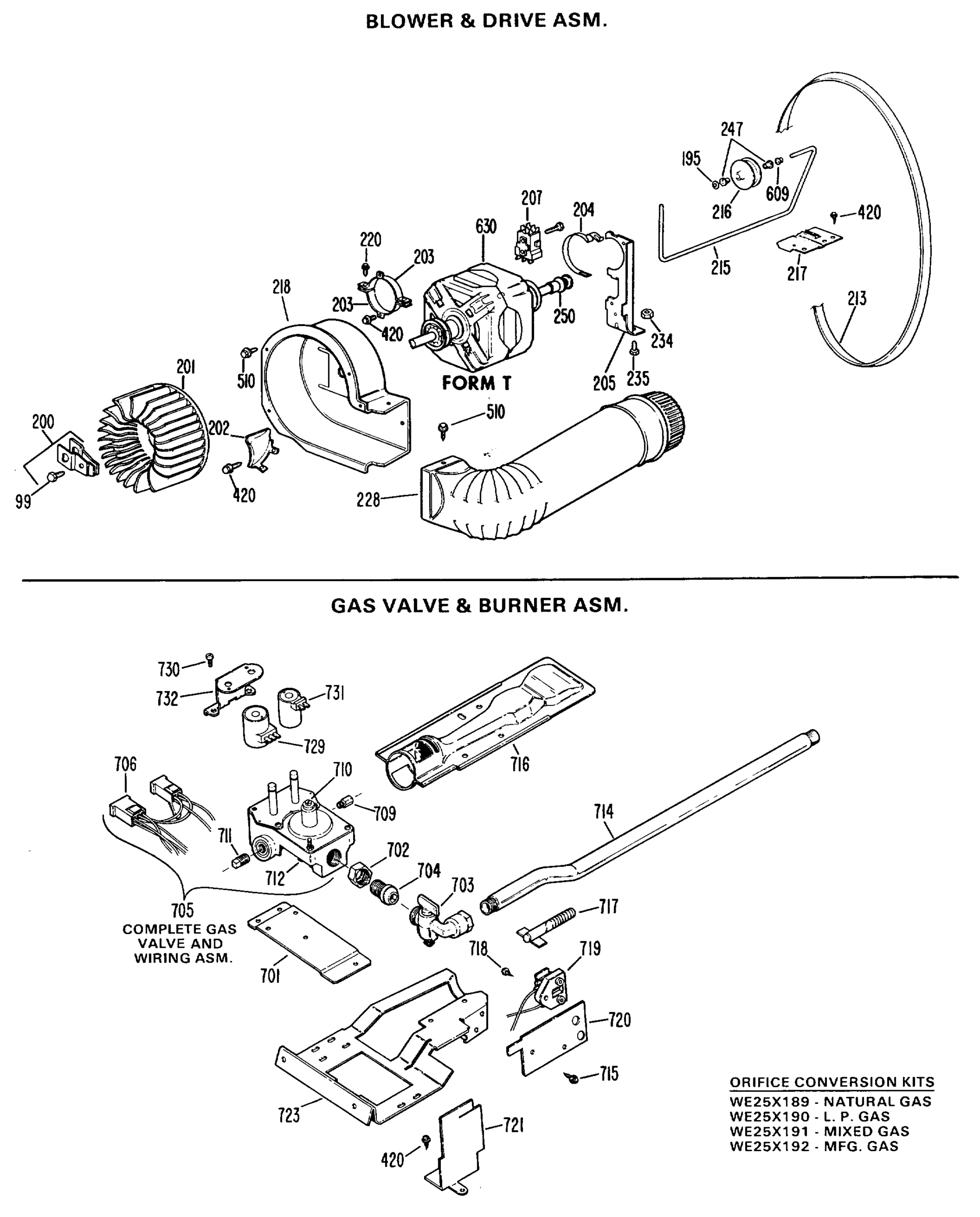 BLOWER & DRIVE ASM.