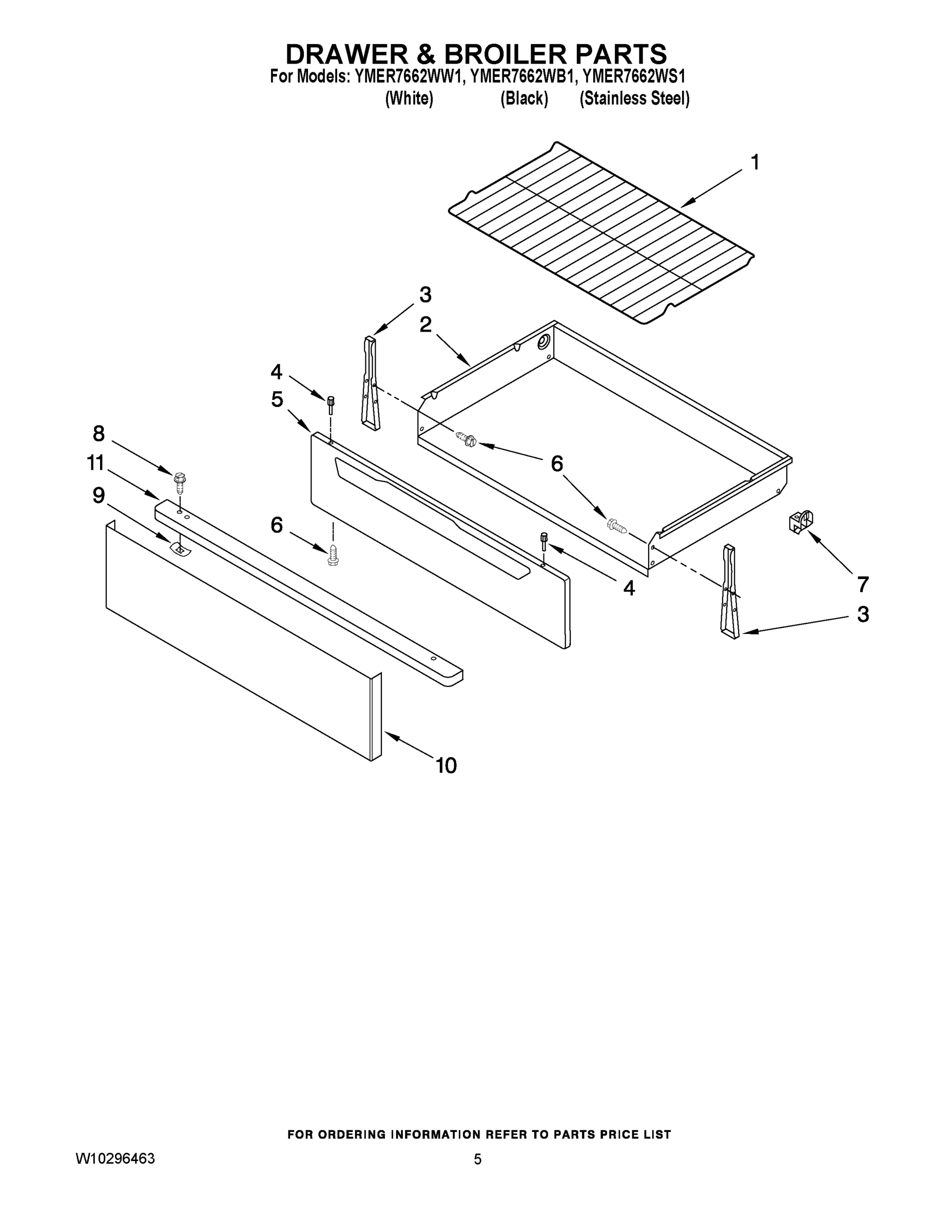 04 - DRAWER & BROILER PARTS