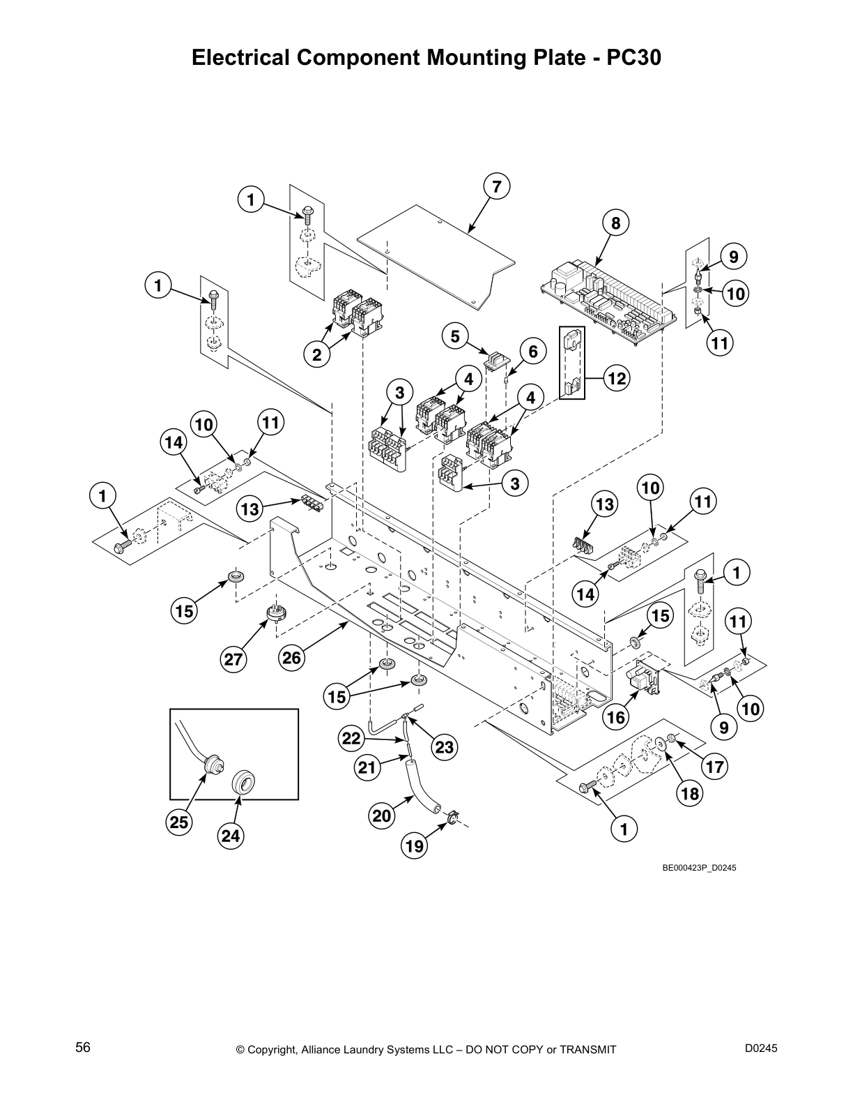 Electrical Component Mounting Plate - PC30
