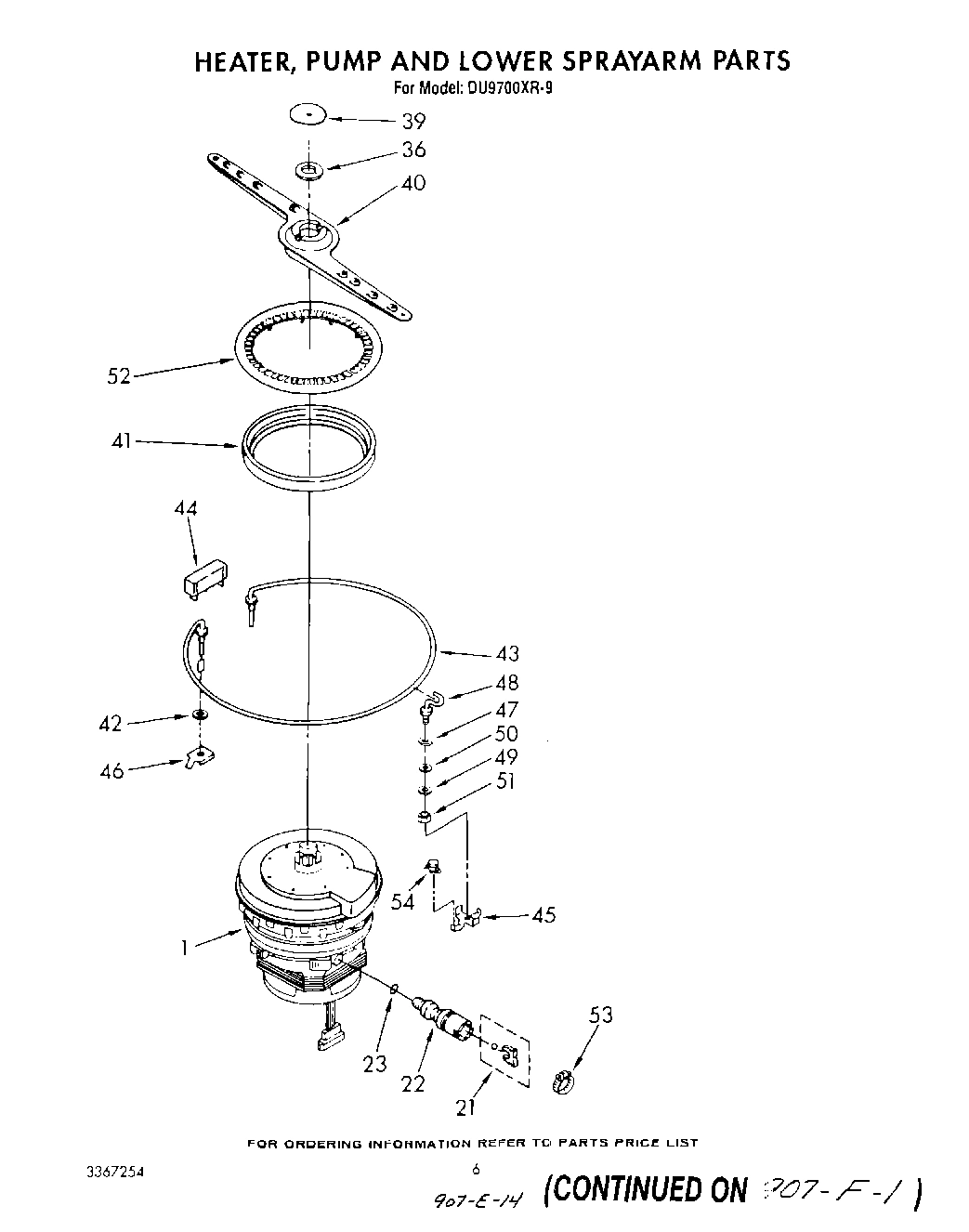 04 - HEATER, PUMP AND LOWER SPRAY ARM