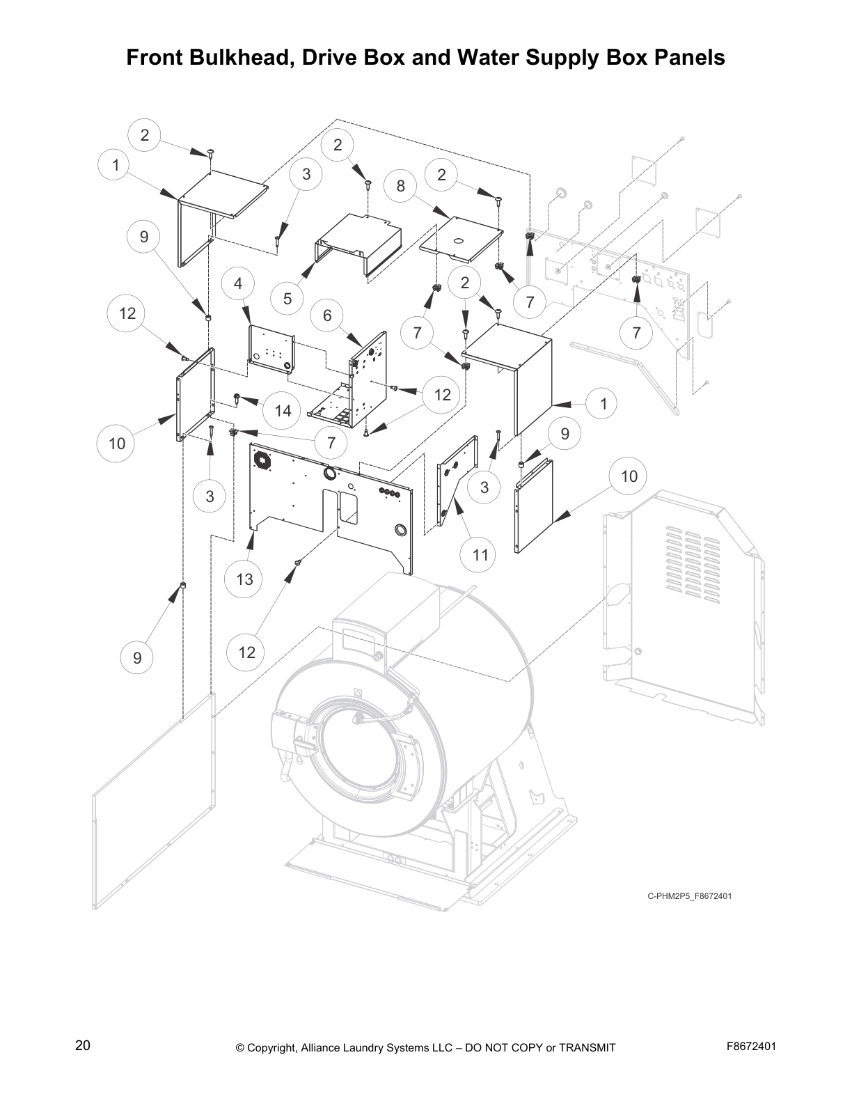 Front Bulkhead, Drive Box and Water Supply Box Panels