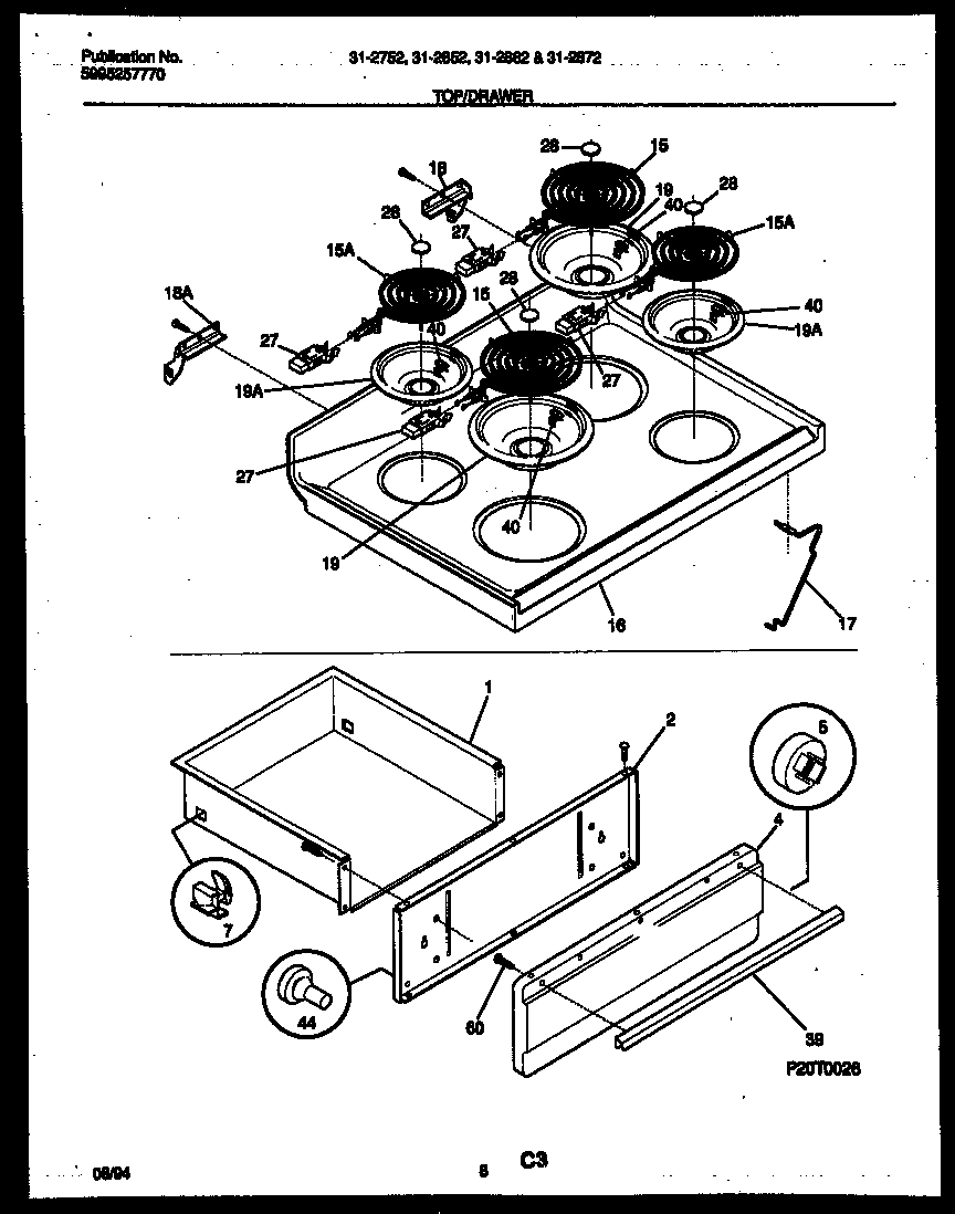 05 - COOKTOP AND DRAWER PARTS