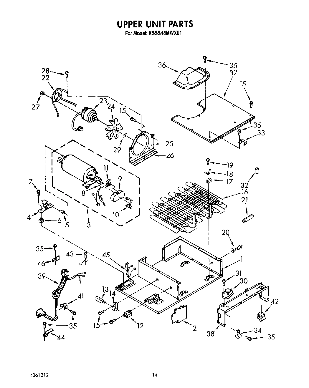 13 - UPPER UNIT, LIT/OPTIONAL