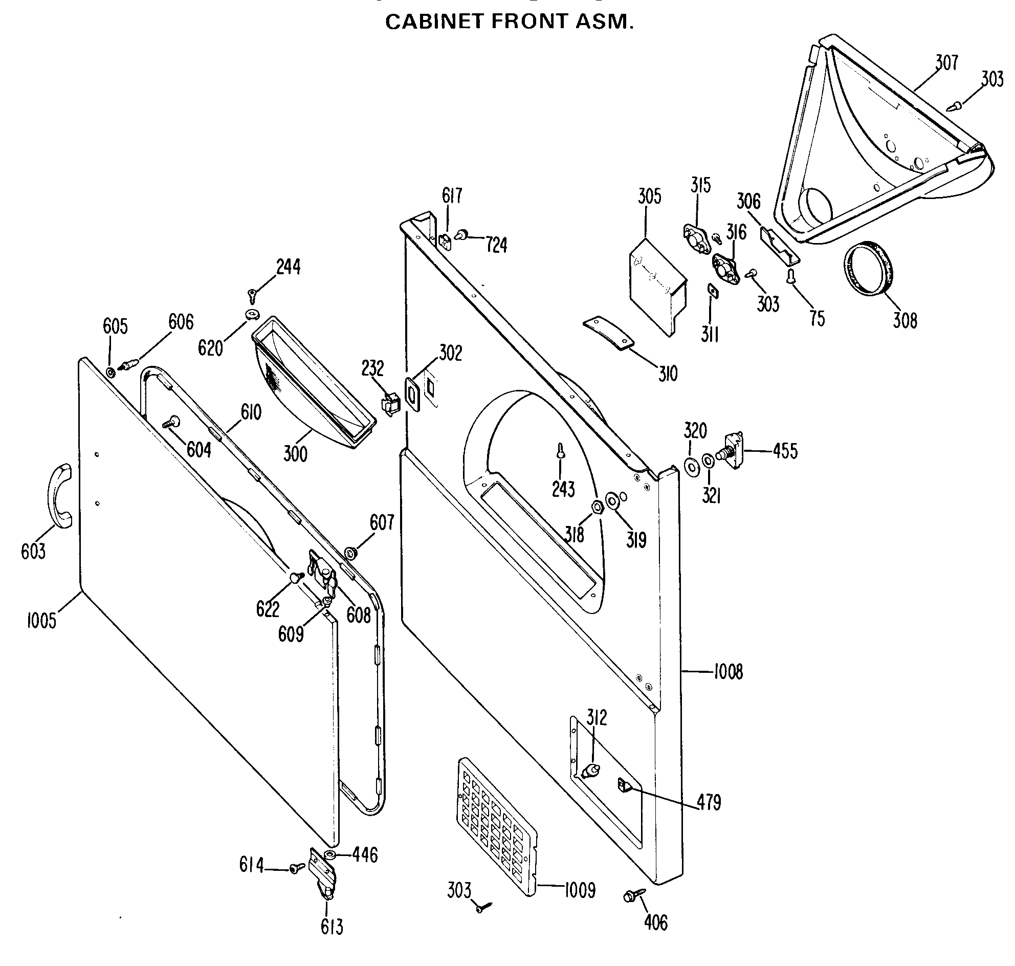 CABINET FRONT ASM.