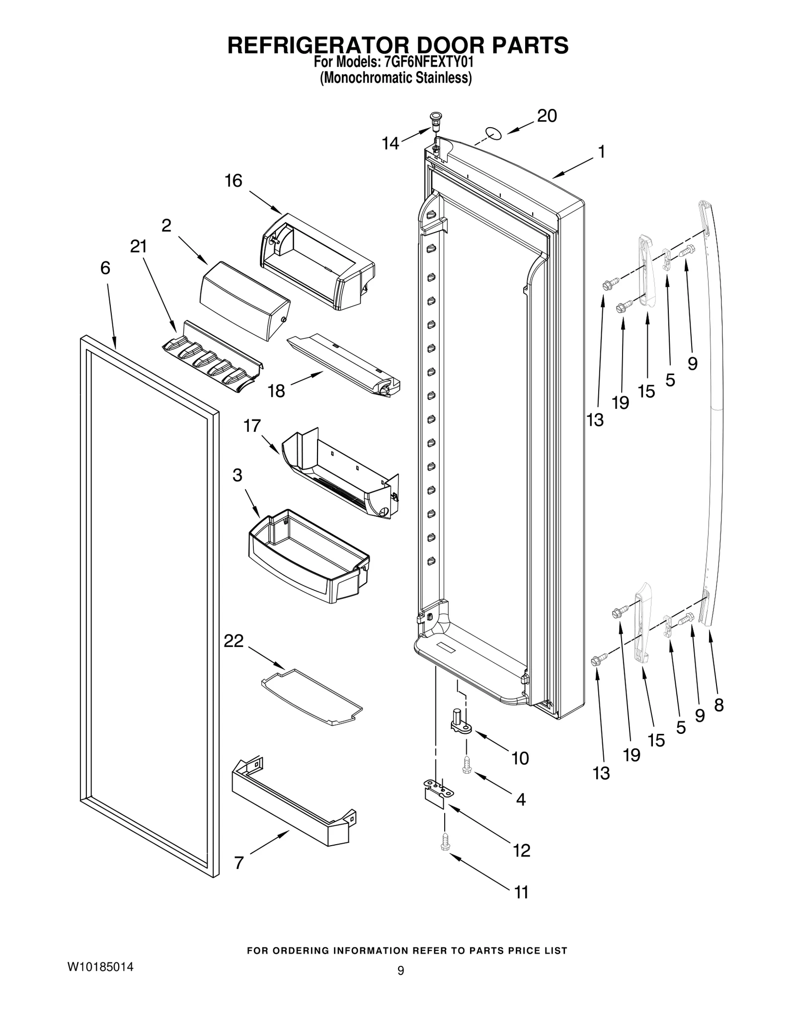 REFRIGERATOR DOOR PARTS