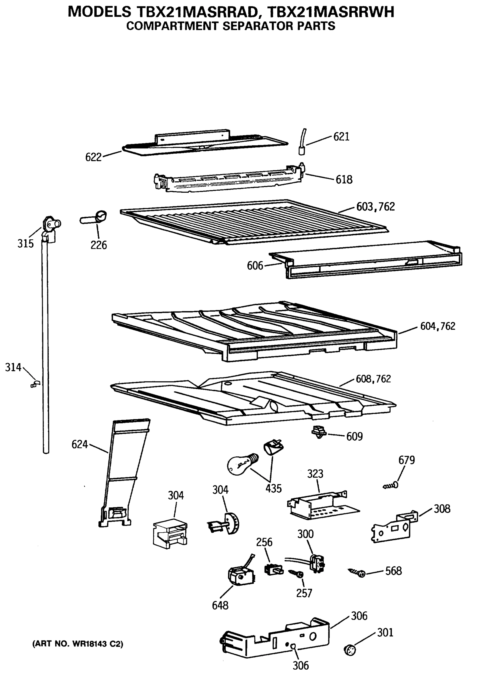 COMPARTMENT SEPARATOR PARTS
