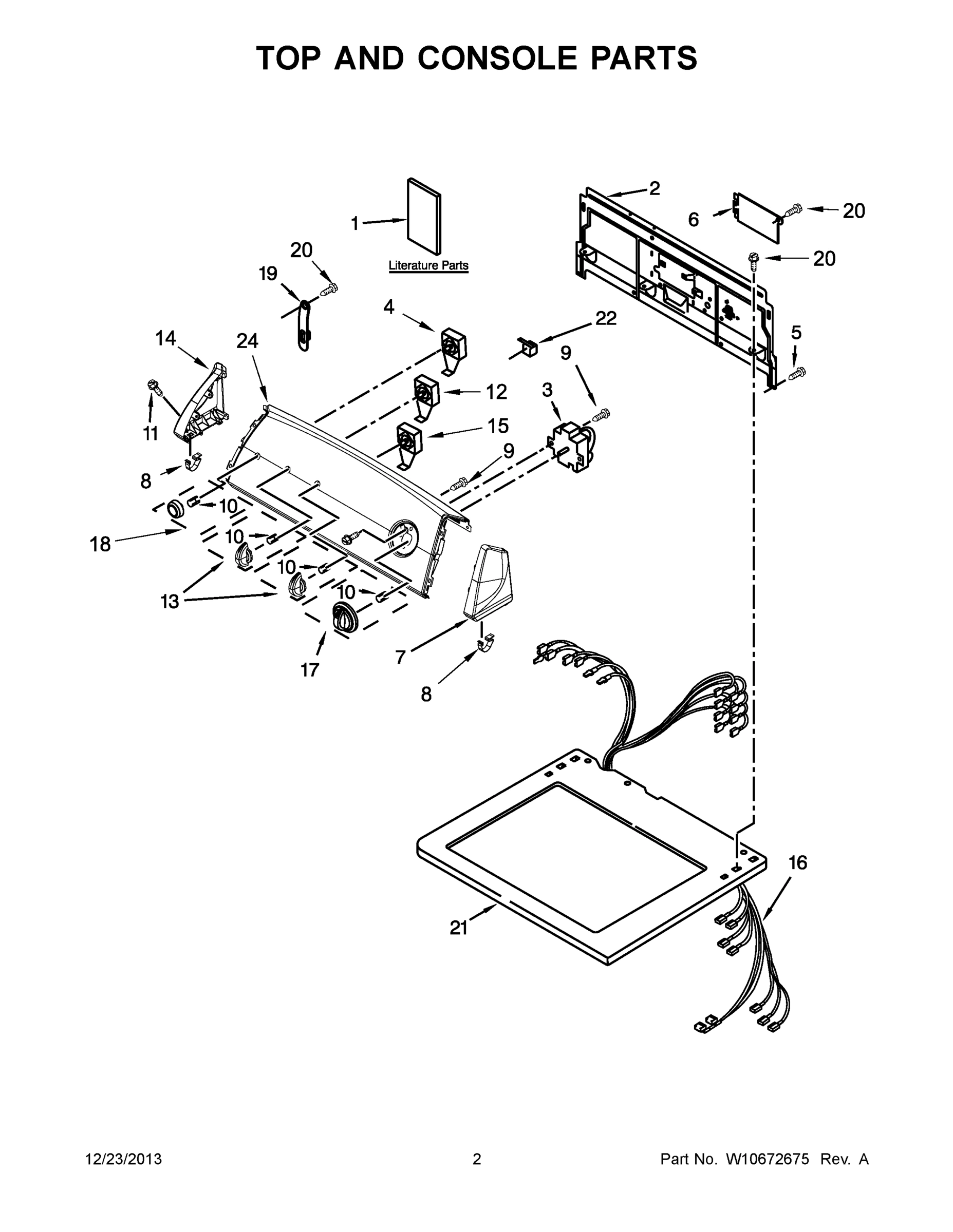 02 - TOP AND CONSOLE PARTS