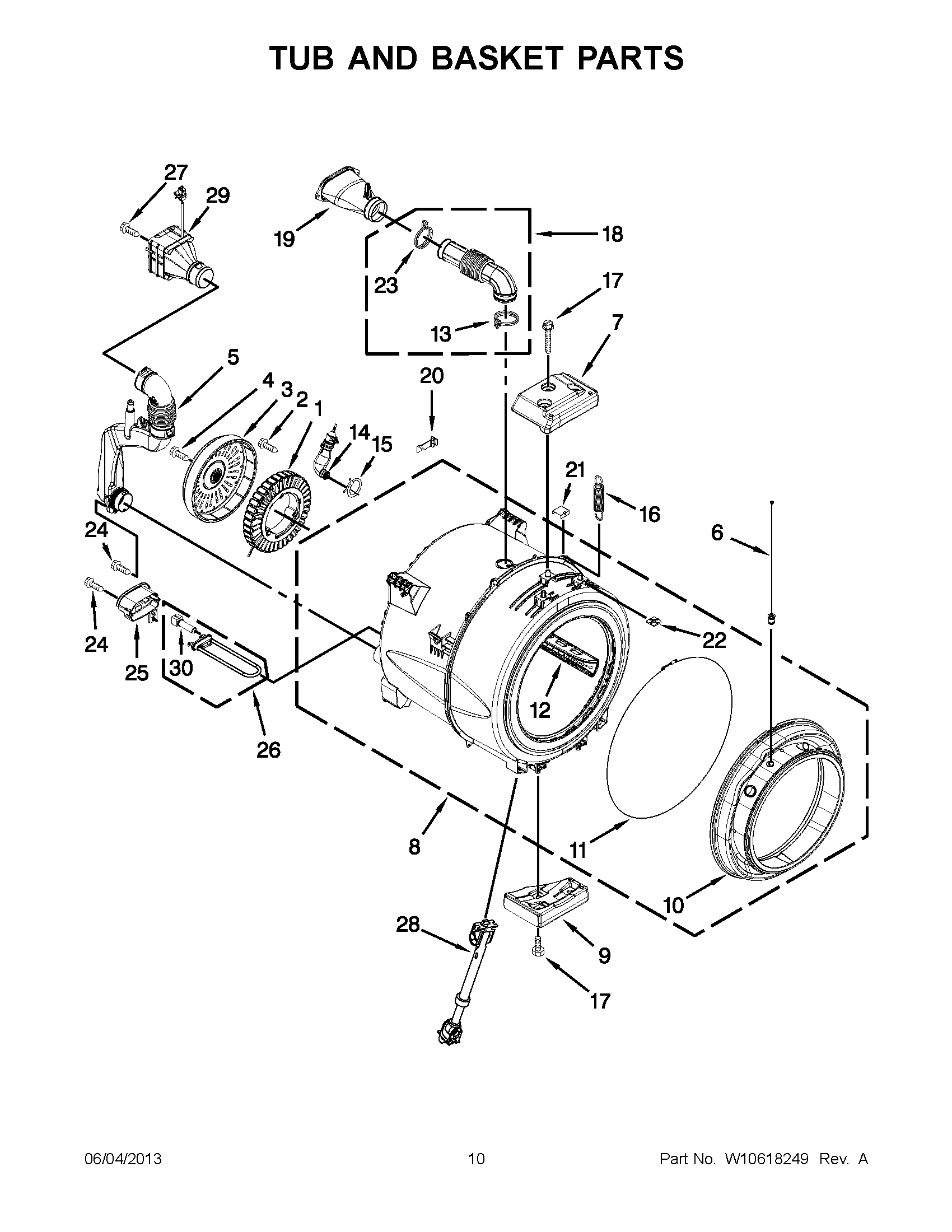 05 - TUB AND BASKET PARTS