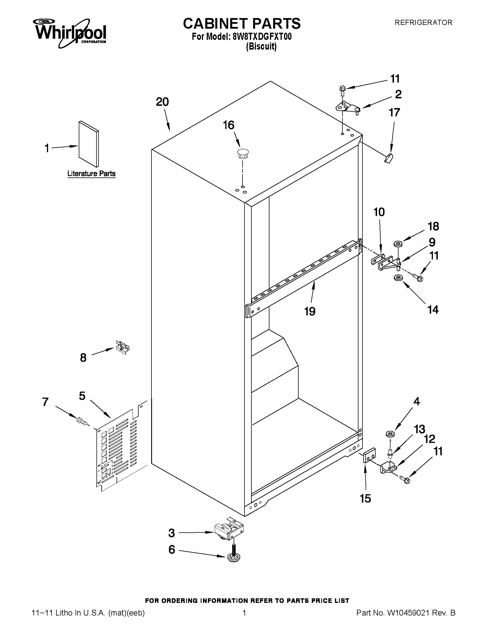 01 - CABINET PARTS