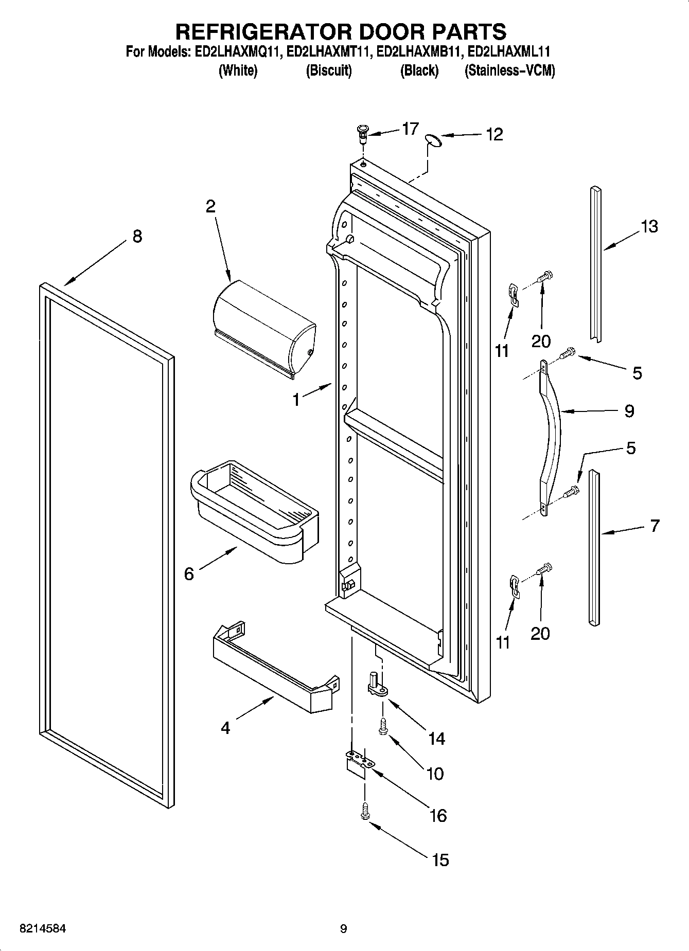 06 - REFRIGERATOR DOOR PARTS
