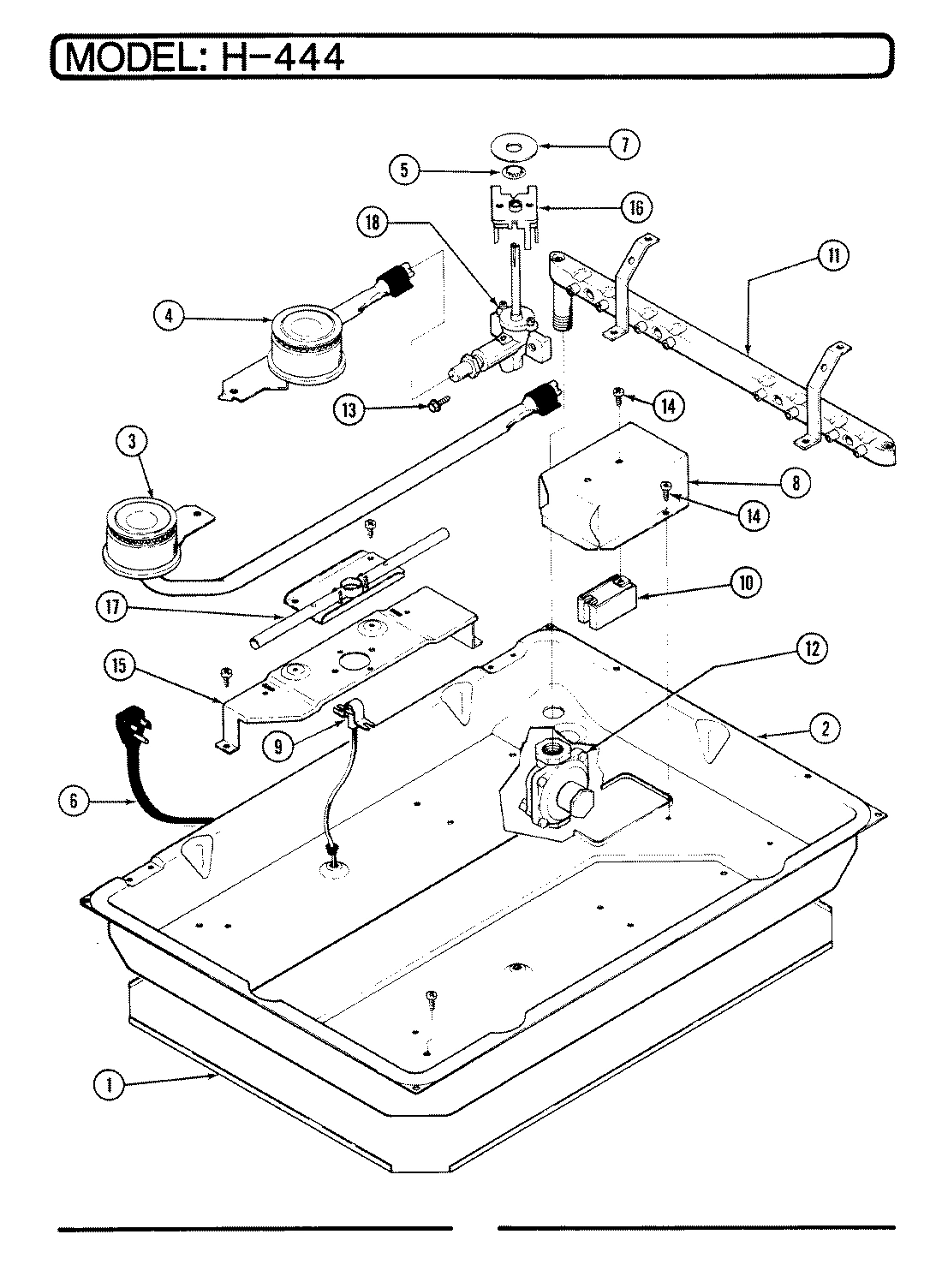 01 - BURNER ASSEMBLY (CH4-44x9)
