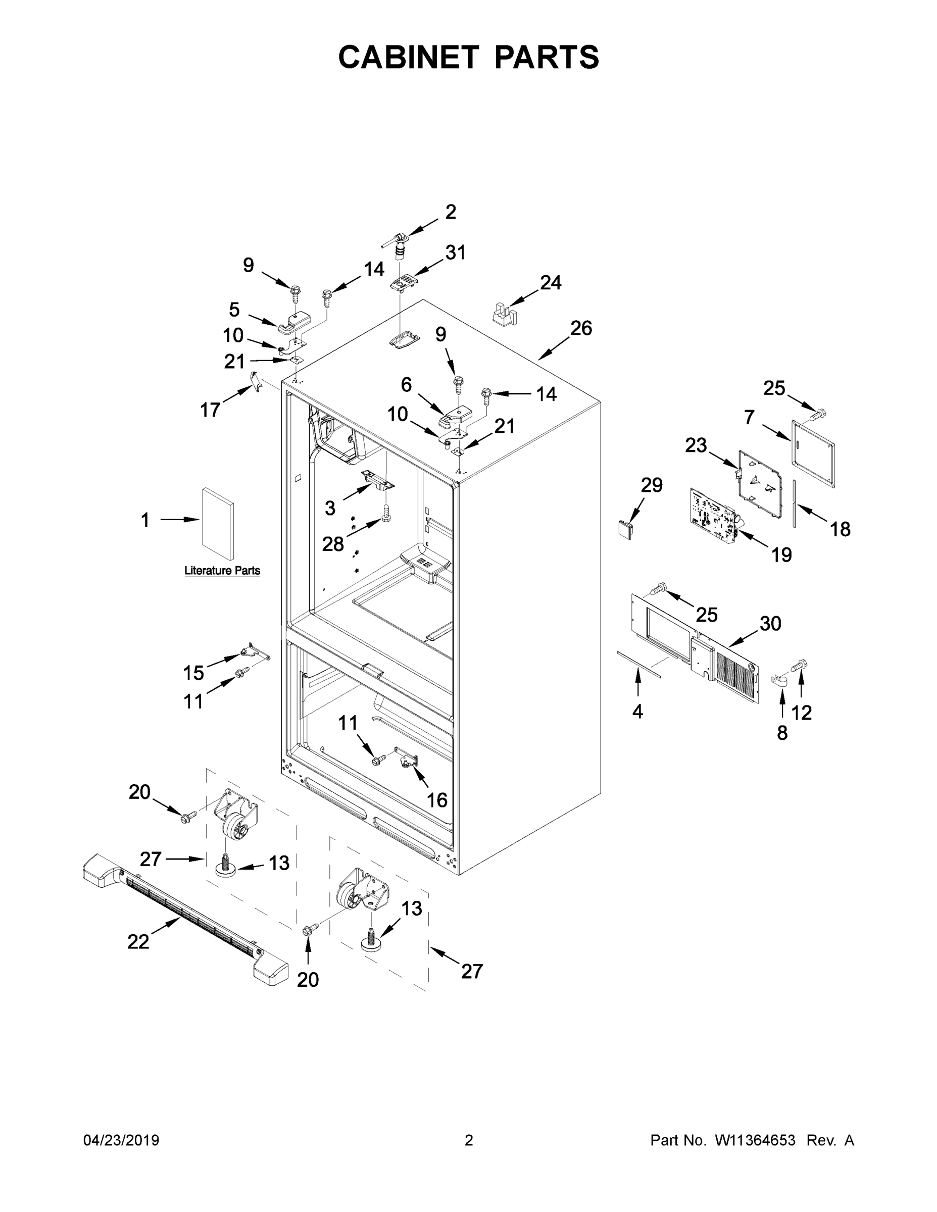 02 - CABINET PARTS