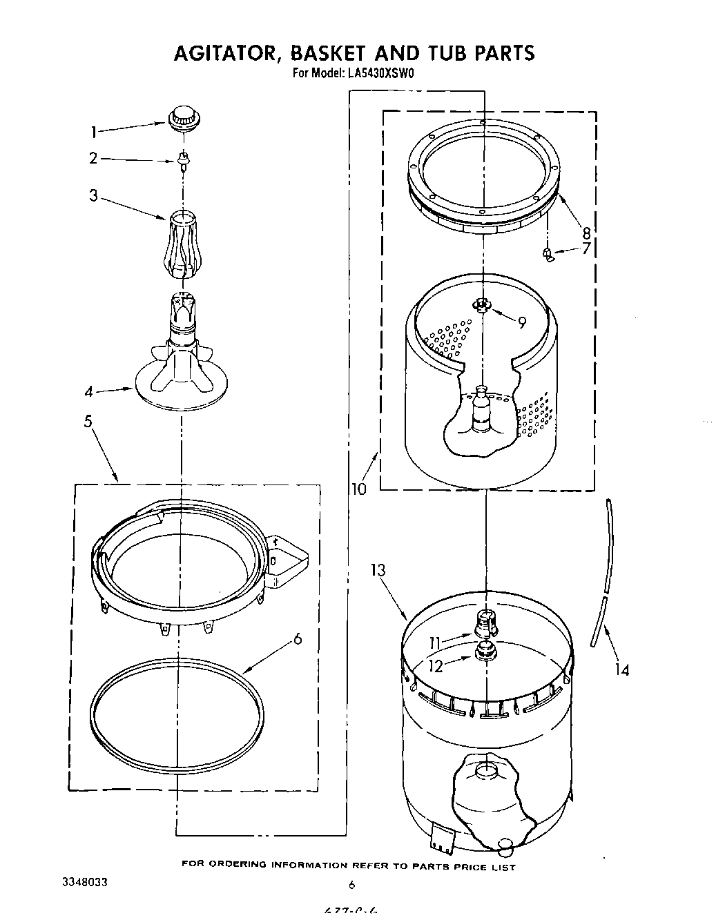 04 - AGITATOR, BASKET AND TUB