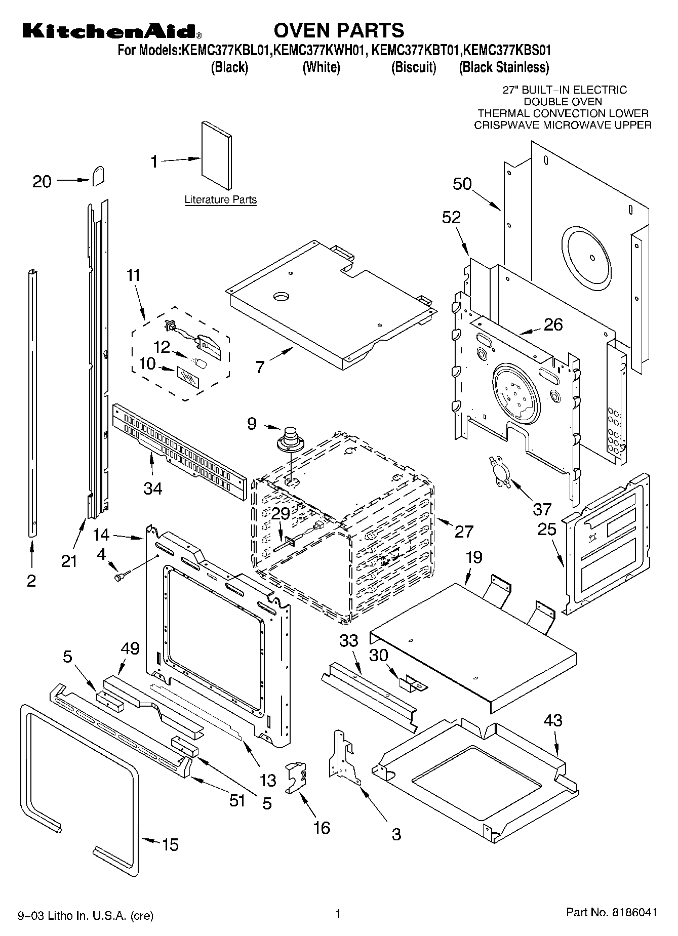 01 - OVEN PARTS