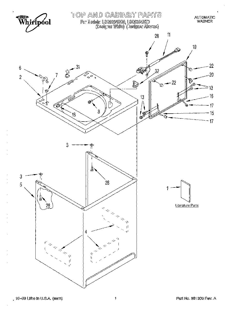 01 - TOP AND CABINET, LITERATURE