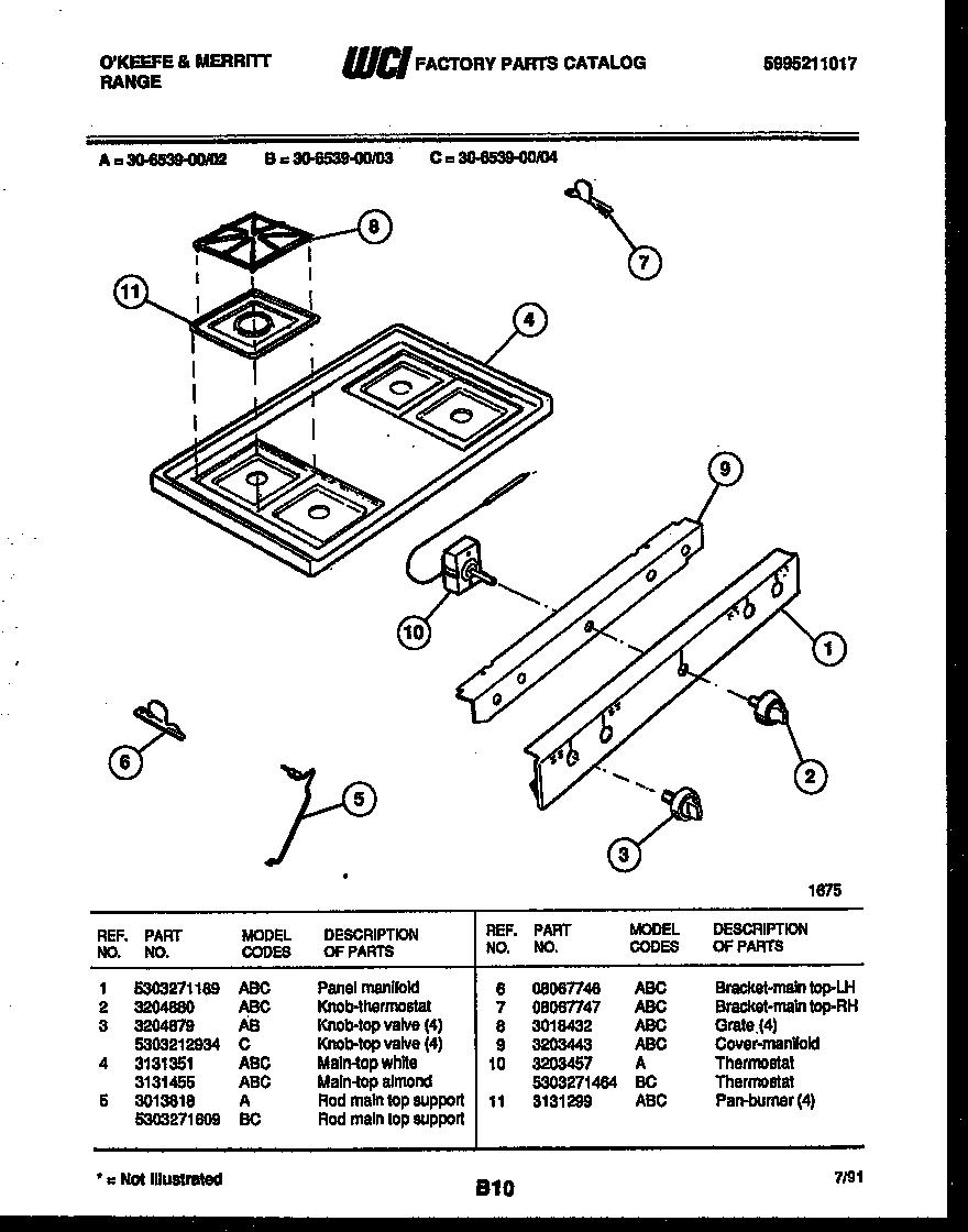 03 - COOKTOP PARTS