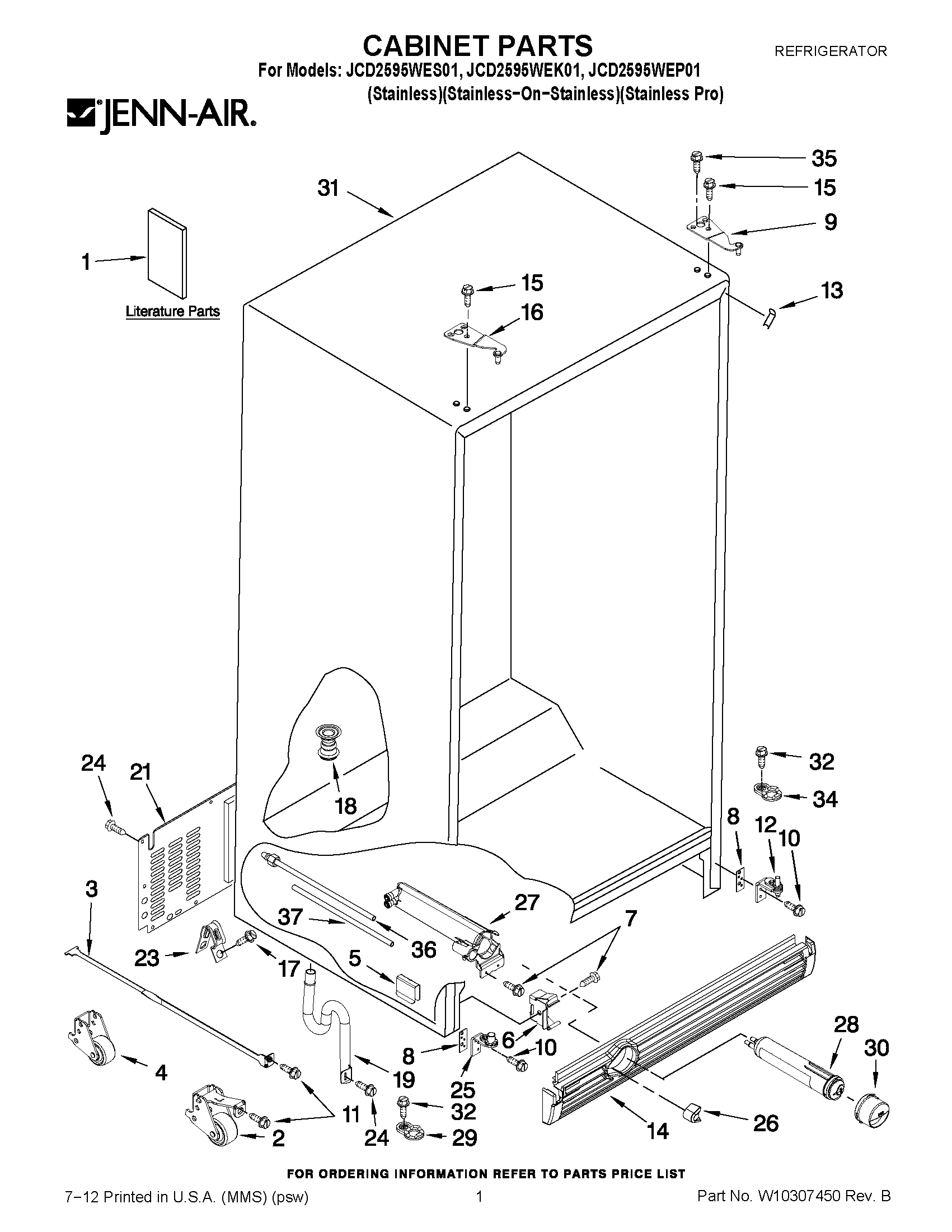 01 - CABINET PARTS