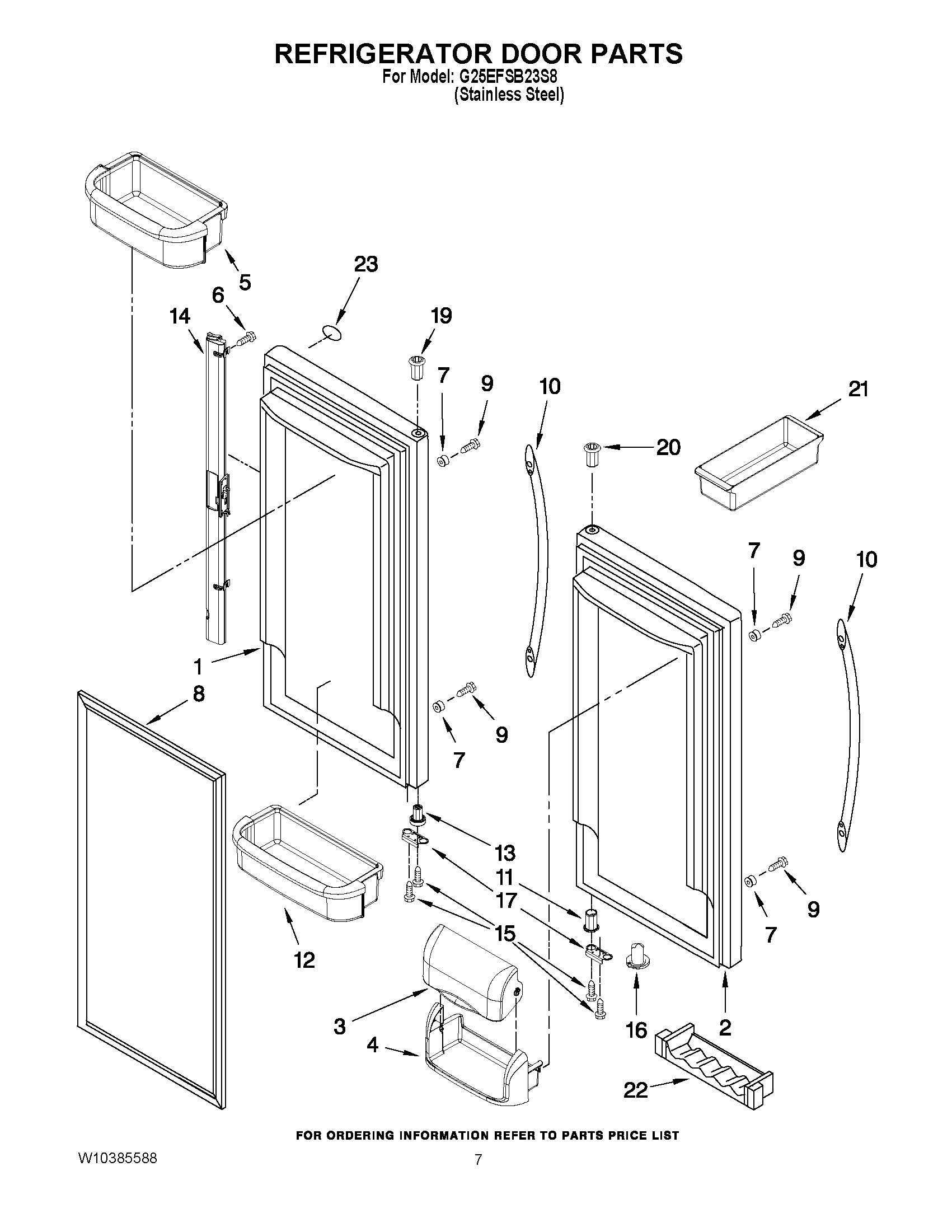 04 - REFRIGERATOR DOOR PARTS