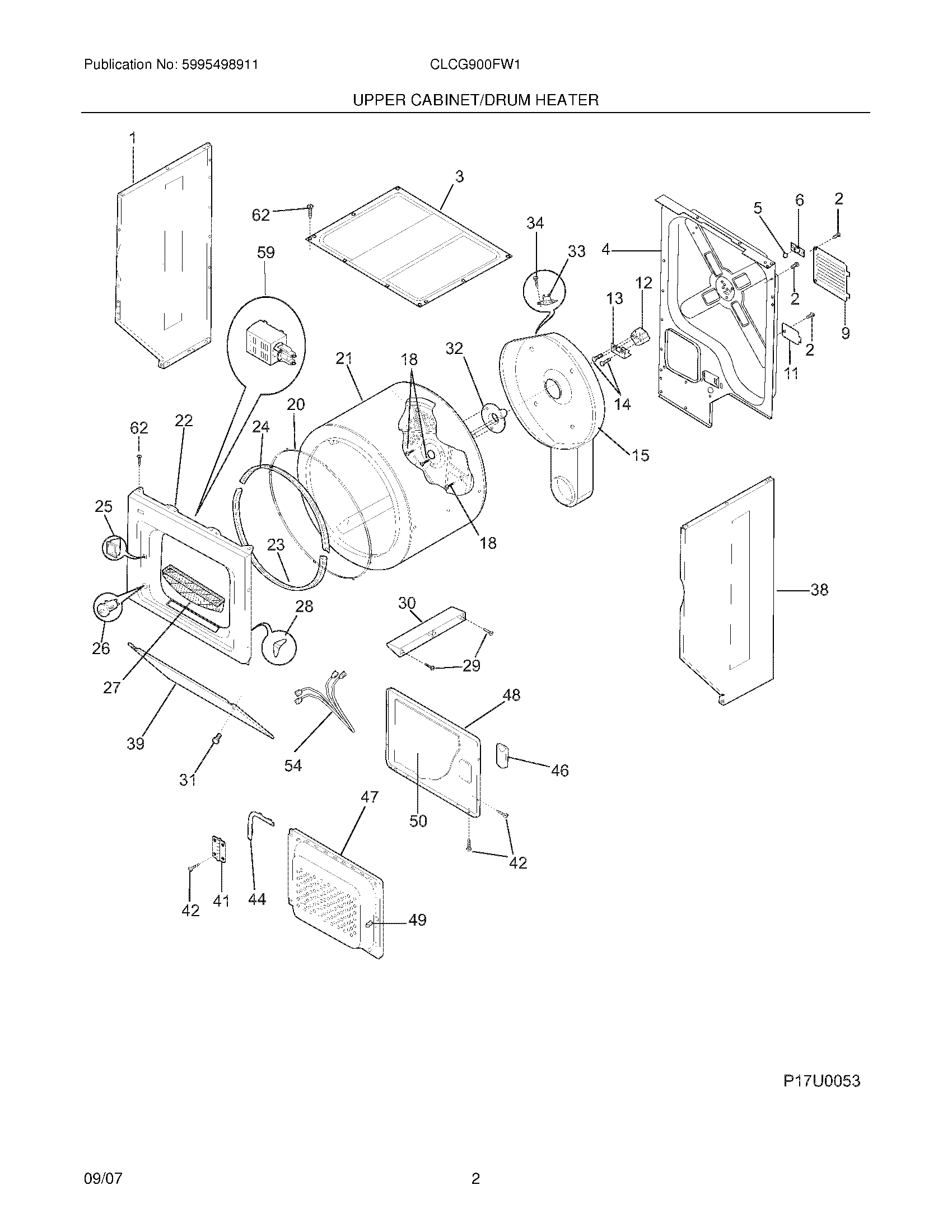 03 - UPPER CABINET/DRUM HEATER