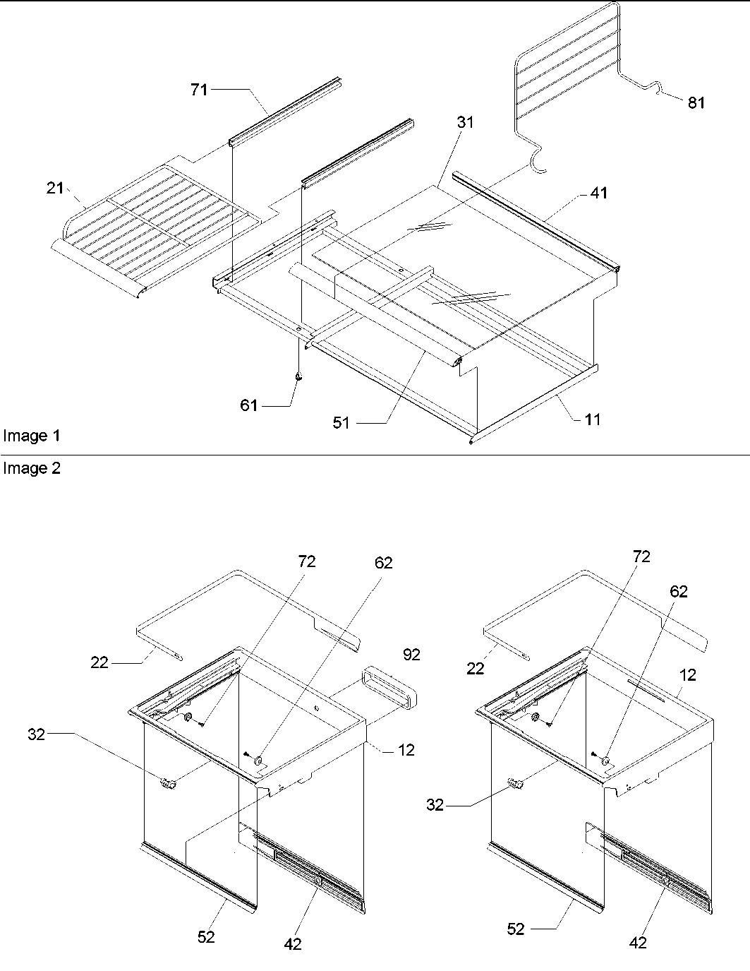 07 - Freezer Shelf, Deli and Crisper