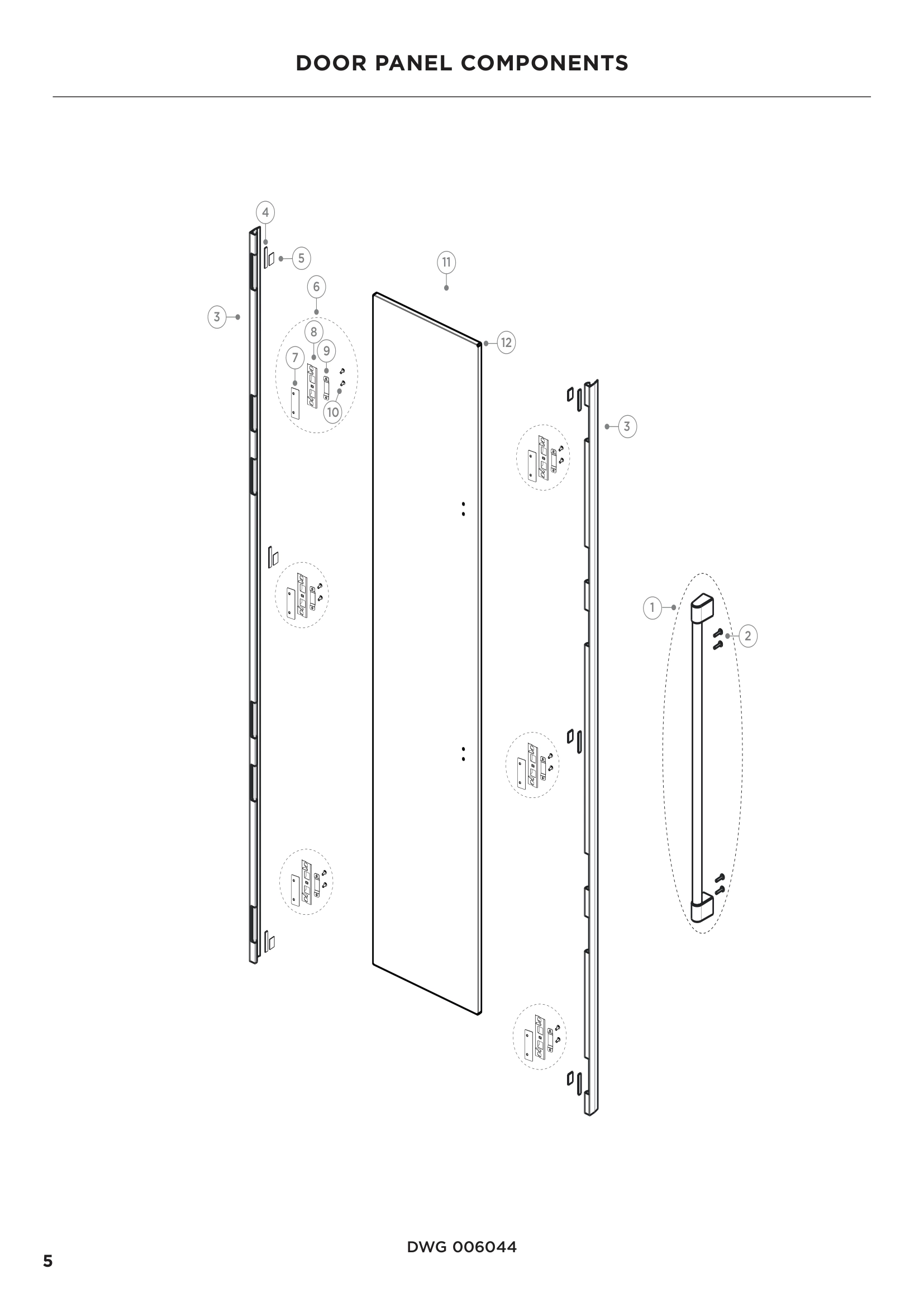 DOOR PANEL COMPONENTS