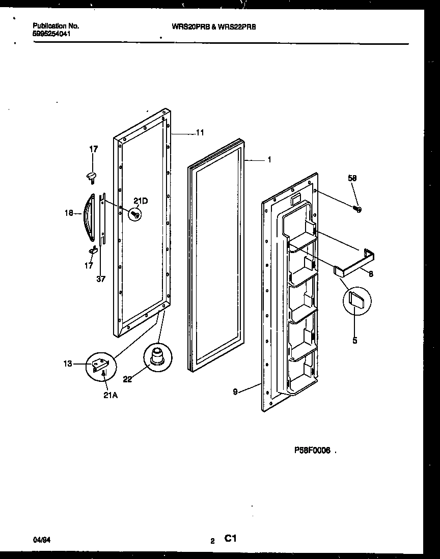 02 - FREEZER DOOR PARTS