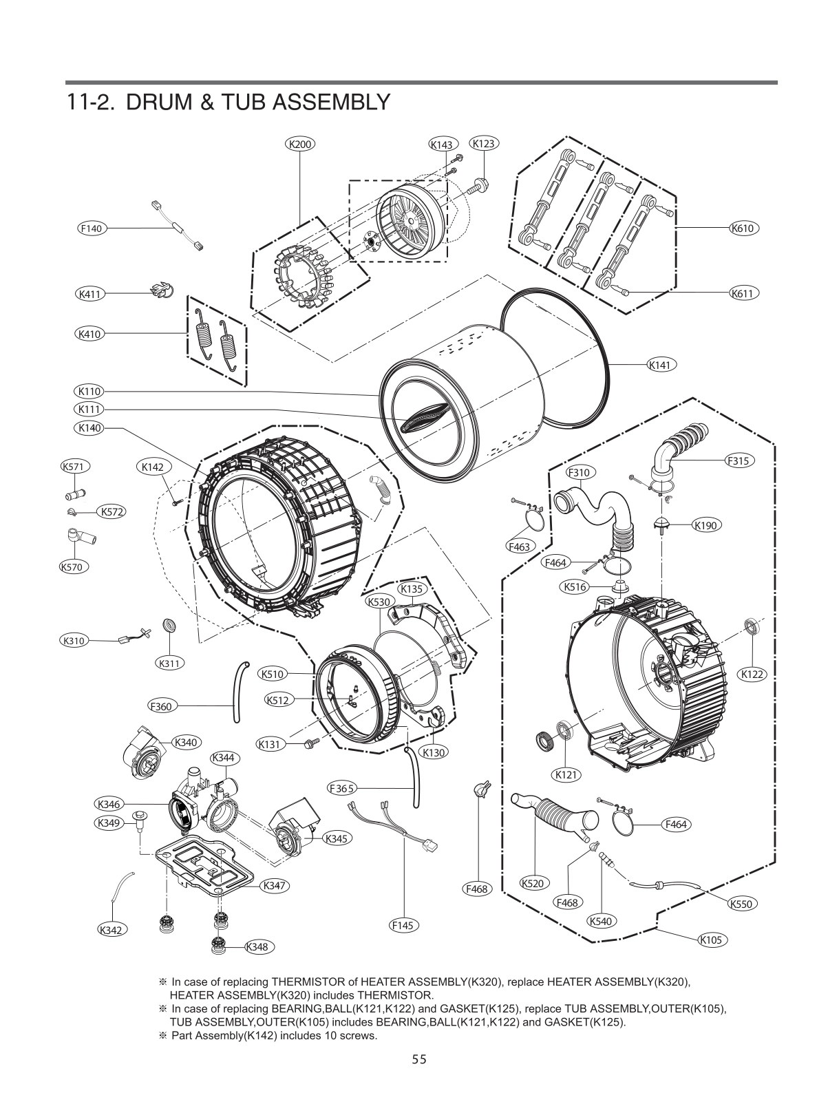 DRUM & TUB ASSEMBLY
