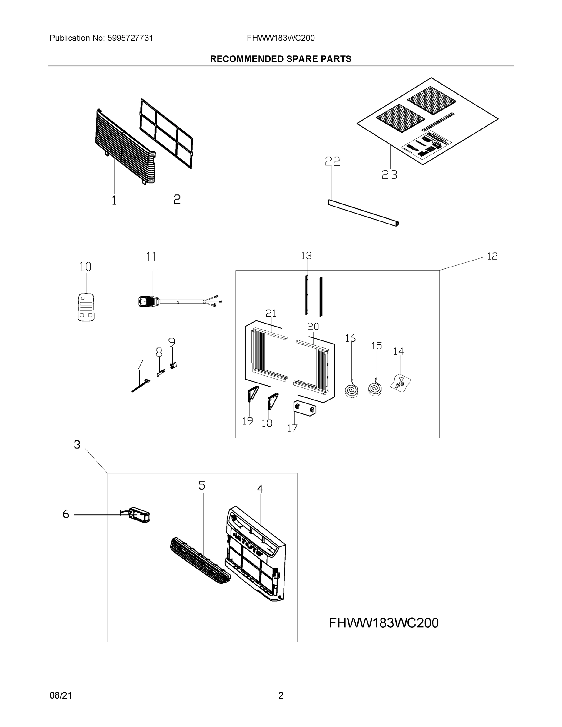 02 - RECOMMENDED SPARE PARTS