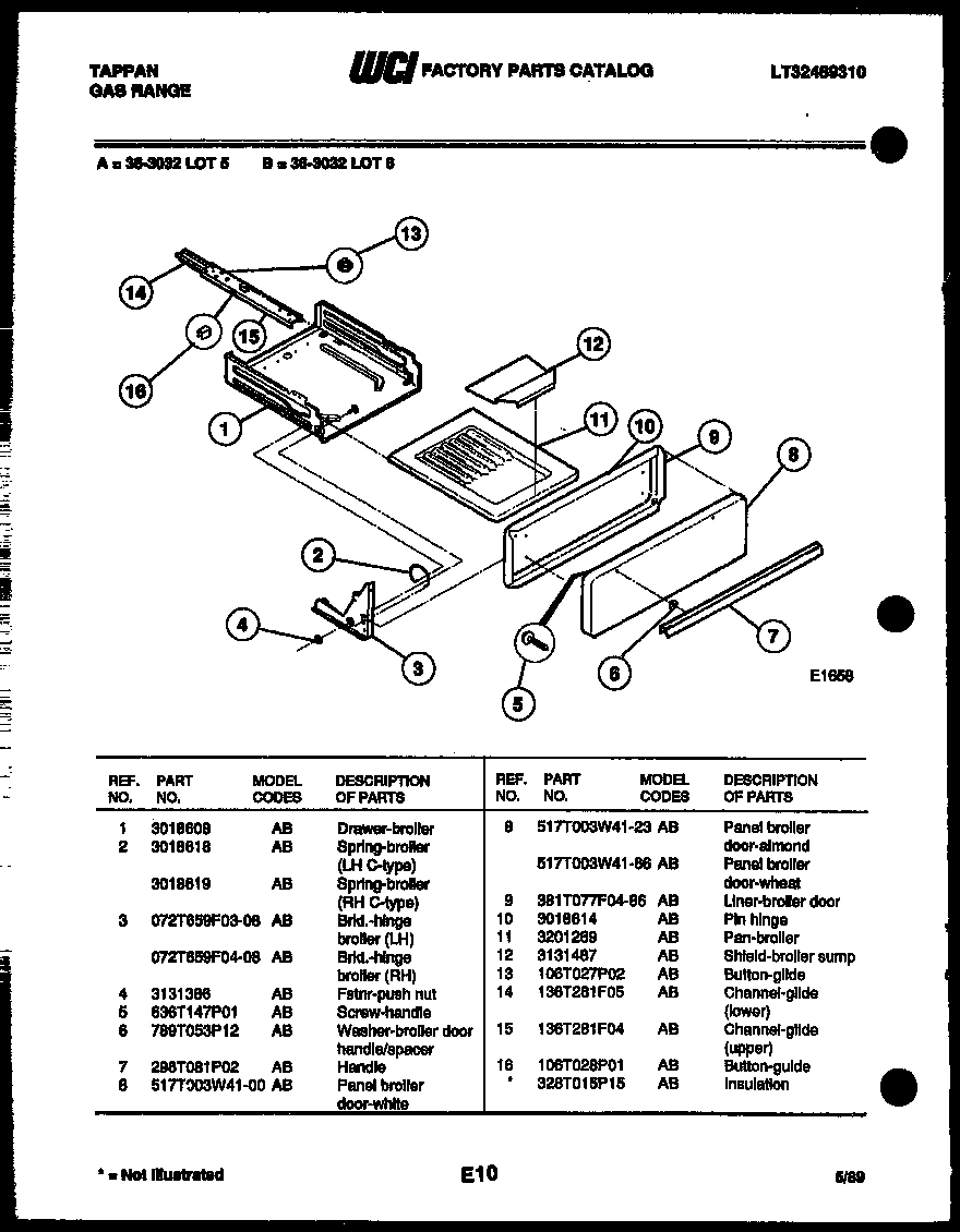 06 - BROILER DRAWER PARTS