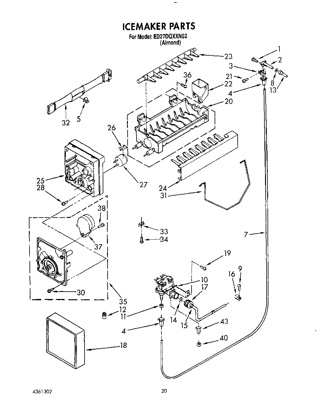 13 - ICE MAKER, LIT/OPTIONAL