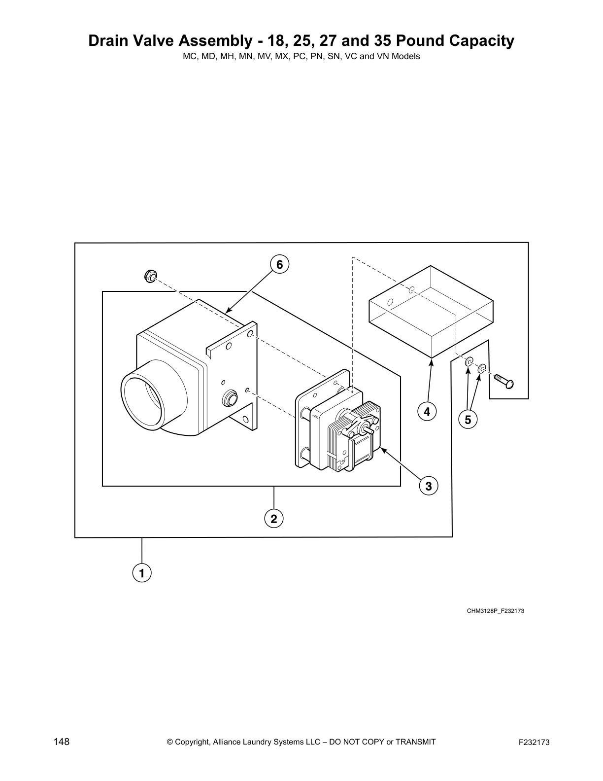 Drain Valve Assembly - 18, 25, 27 and 35 Pound Capacity