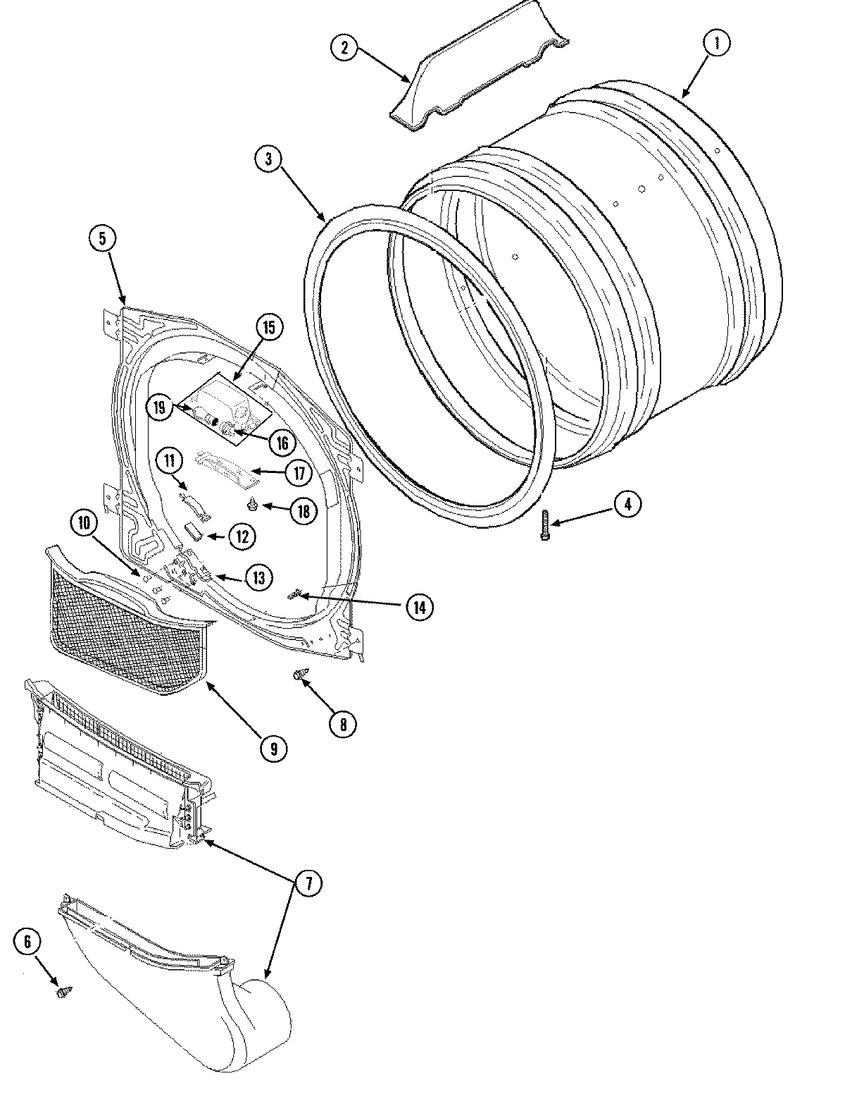 04 - FRONT BULKHEAD, AIR DUCT & CYLINDER