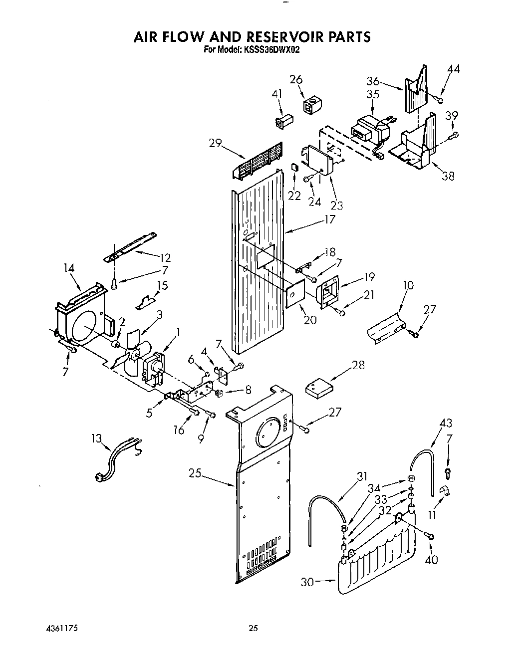 16 - AIR FLOW AND RESERVOIR
