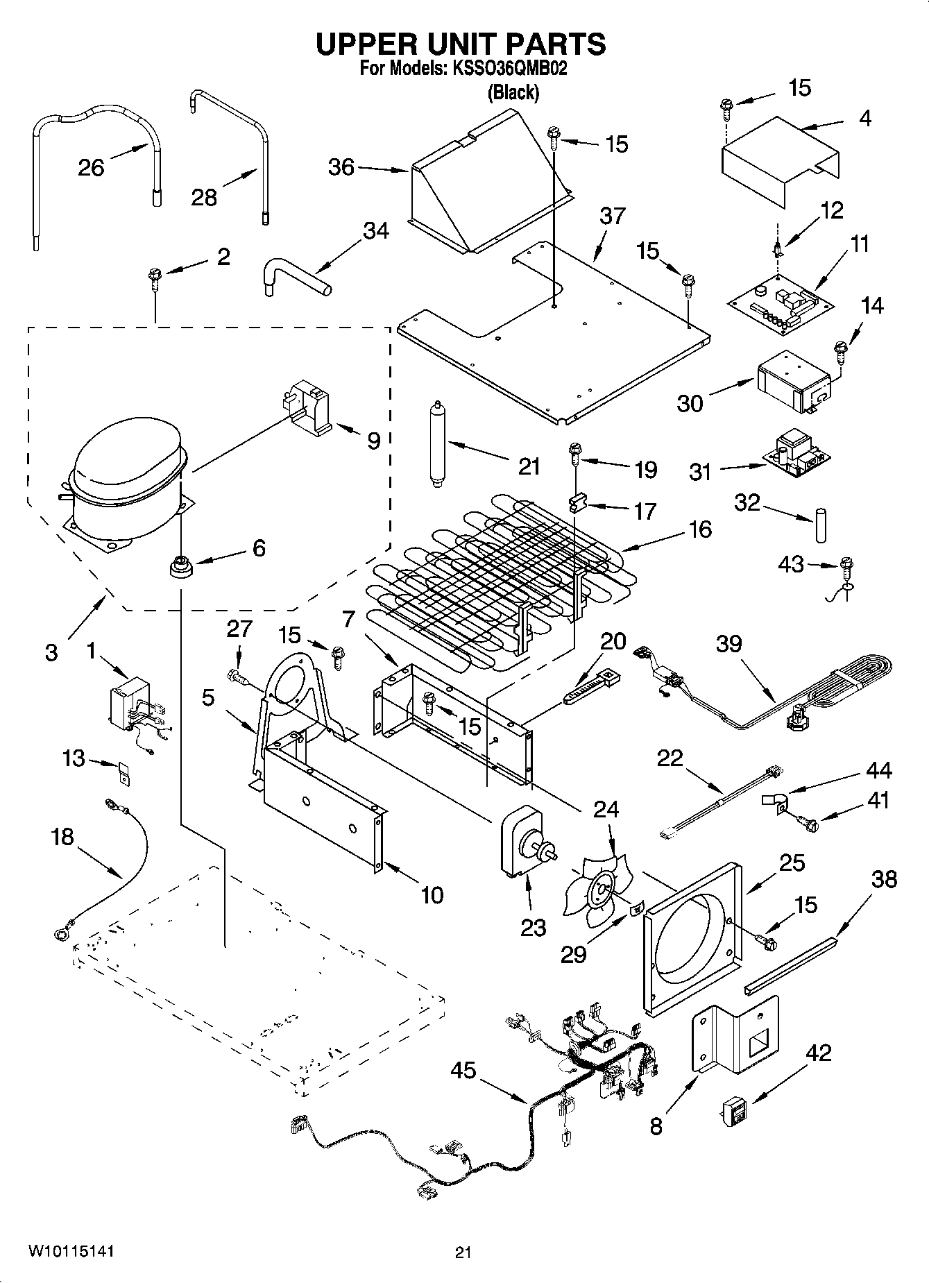 13 - UPPER UNIT PARTS