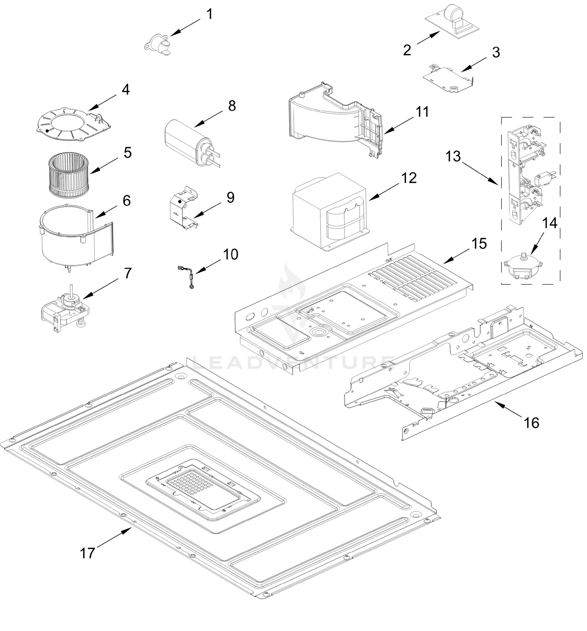 INTERIOR AND VENTILATION PARTS